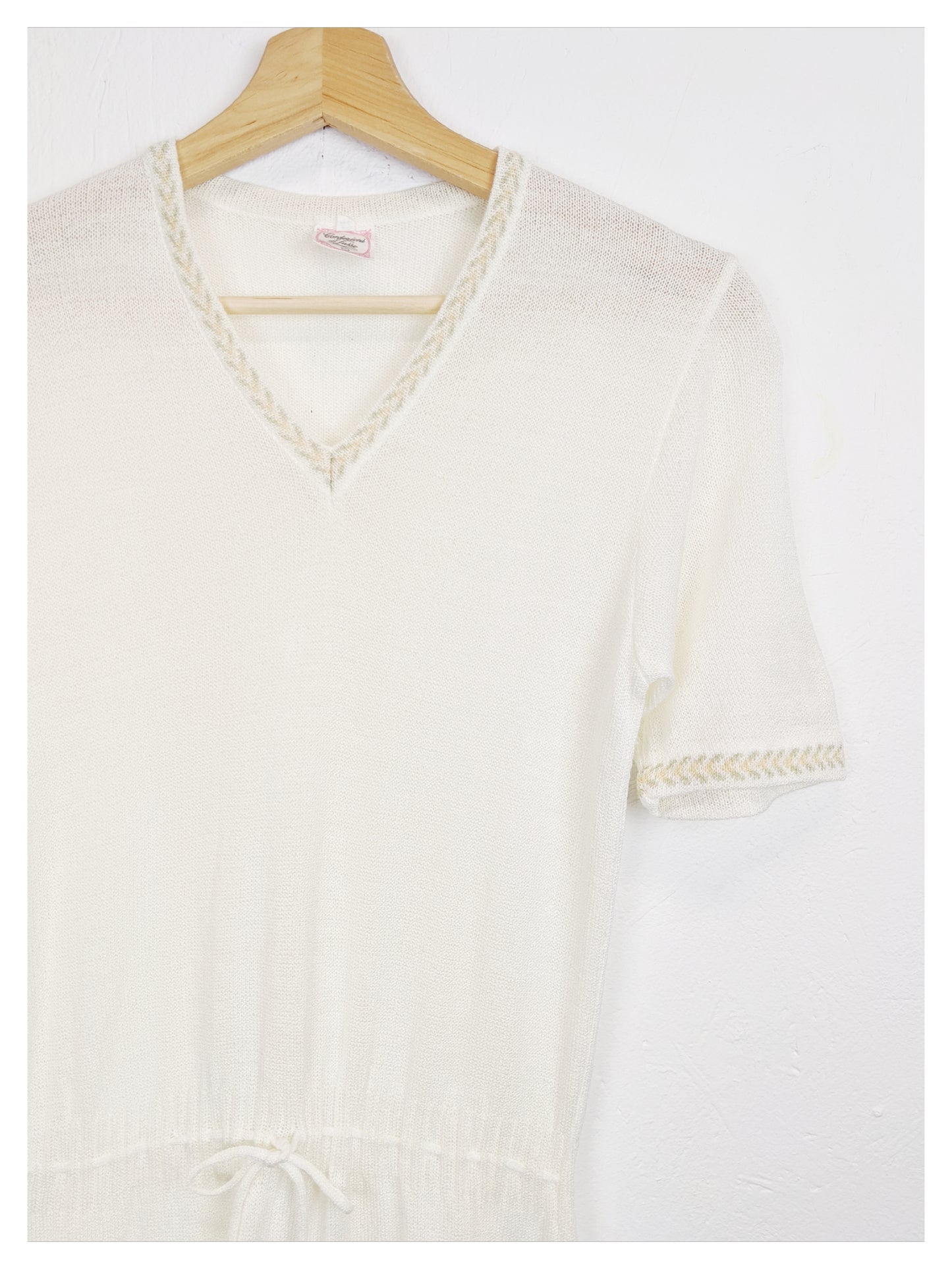 Robe crème 70's