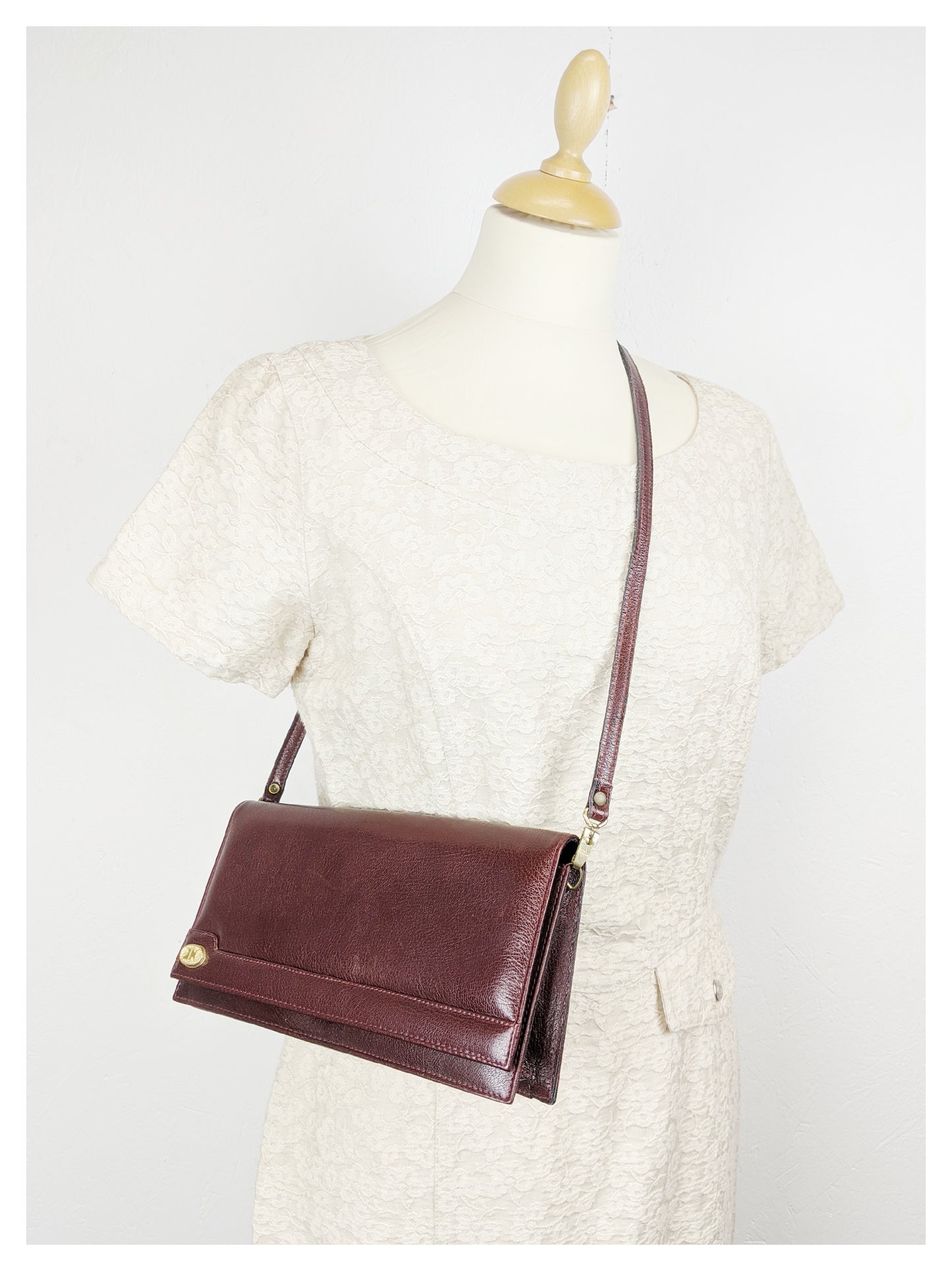 Robe beige fleurie 90's