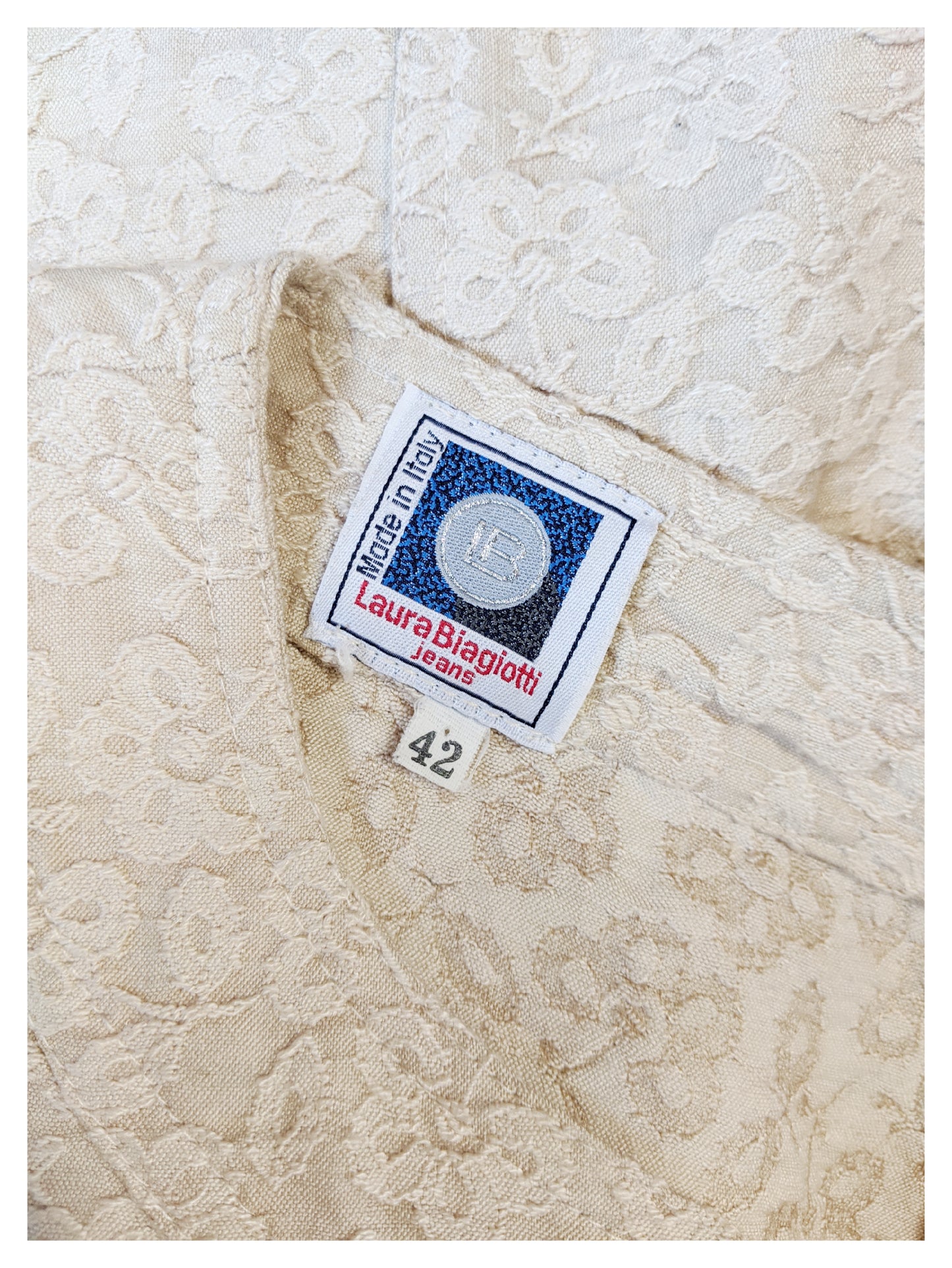 Robe beige fleurie 90's