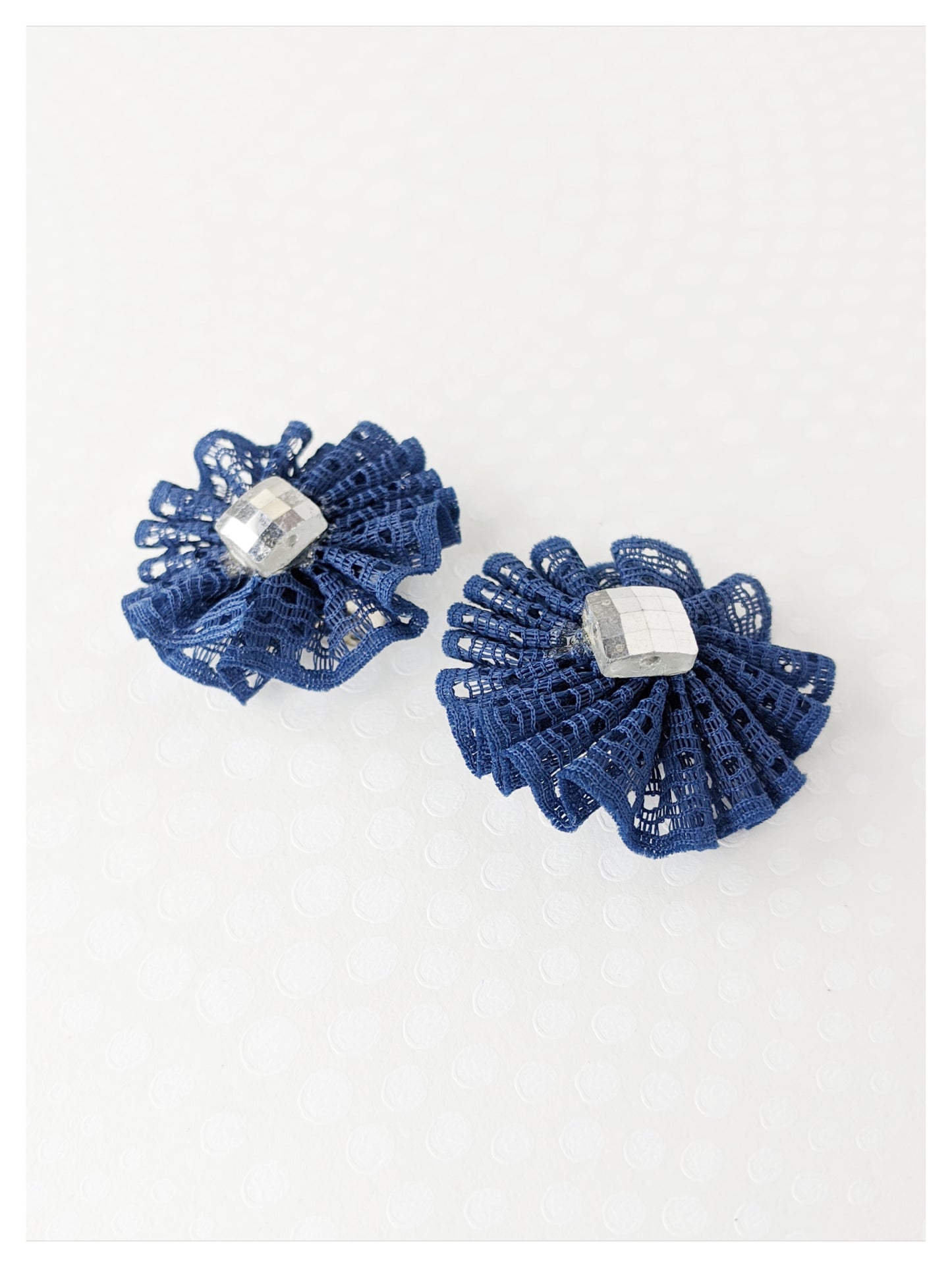 Boucles clips à dentelle 60's