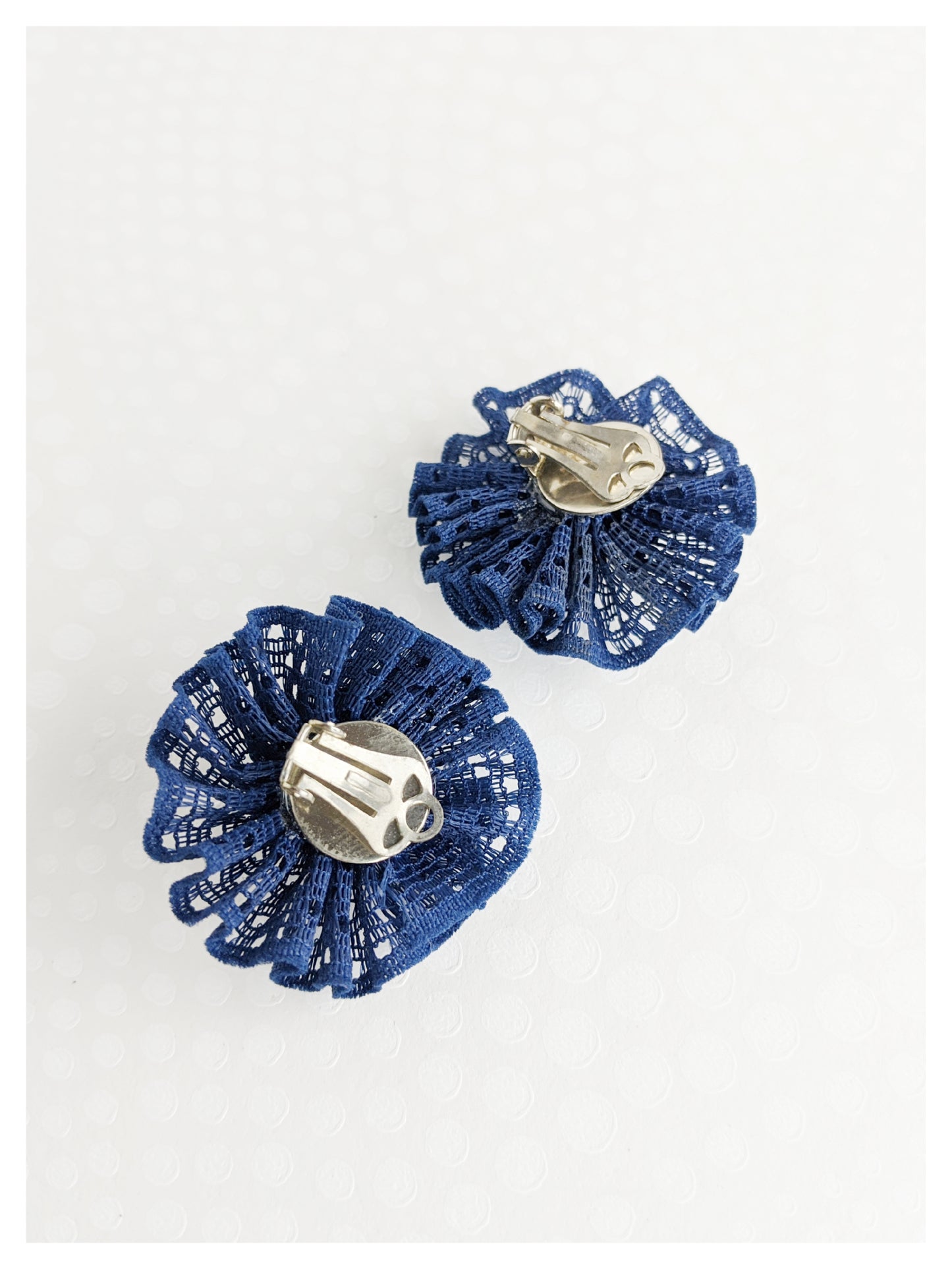 Boucles clips à dentelle 60's
