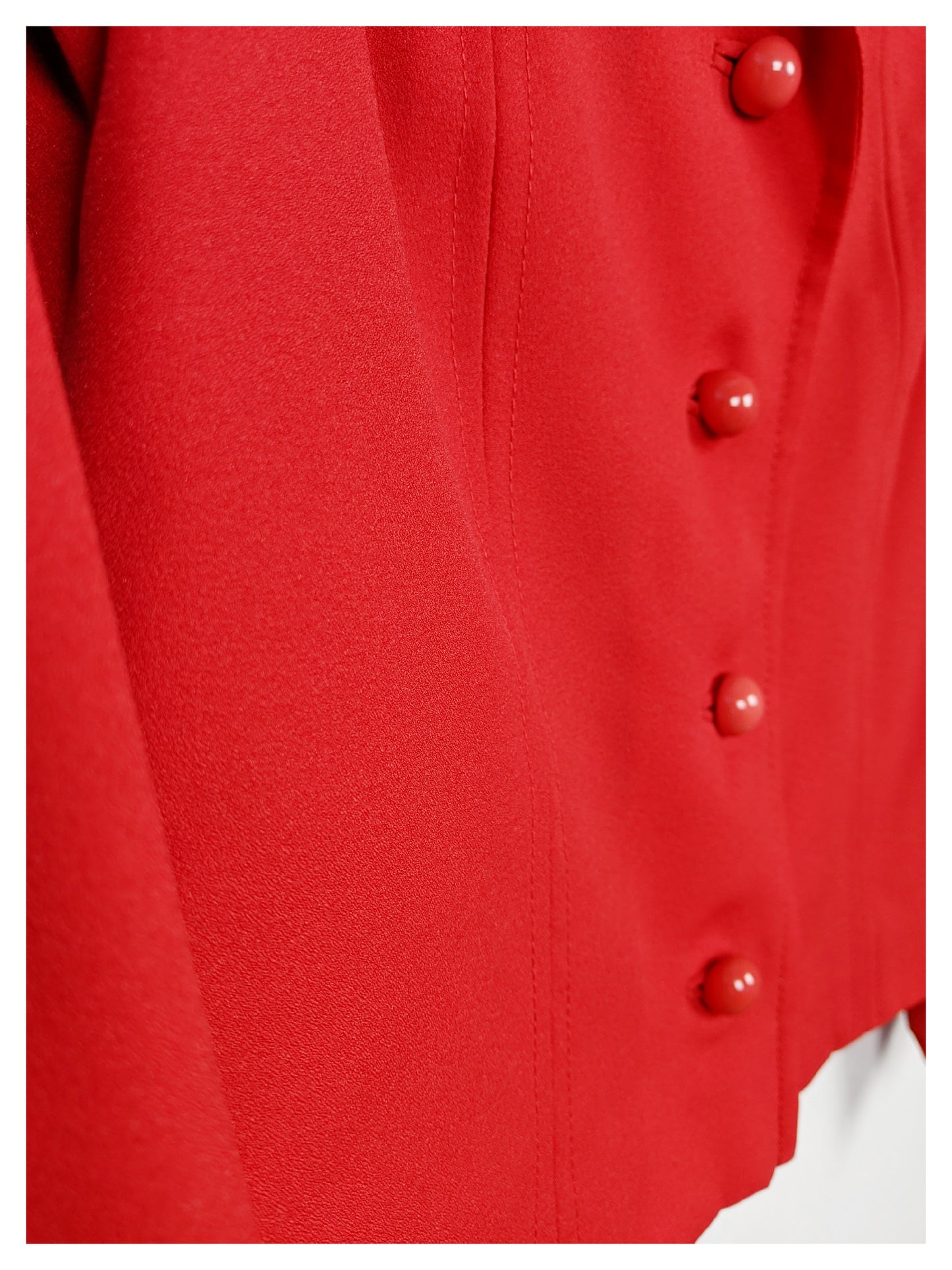 Veste tailleur rouge 60's
