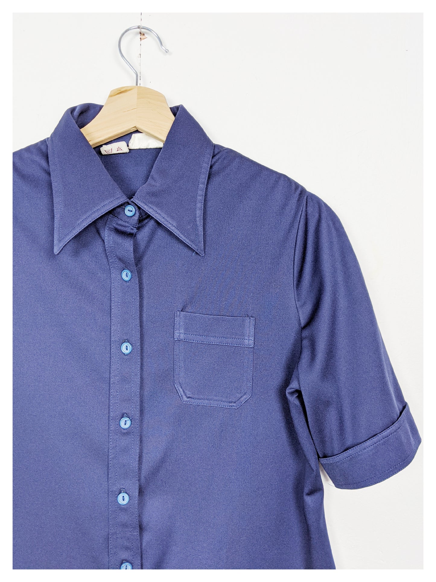 Chemise bleue 70's