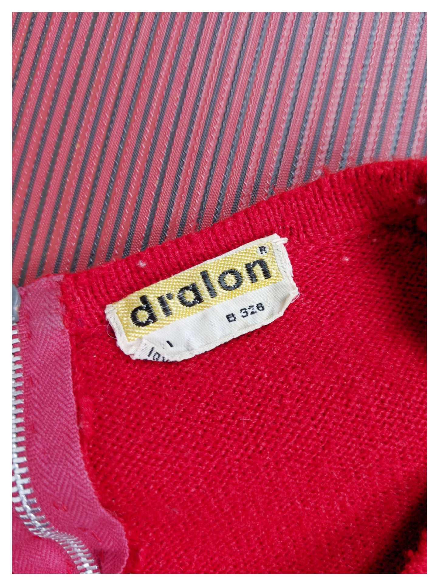 Pull rouge marin 60's