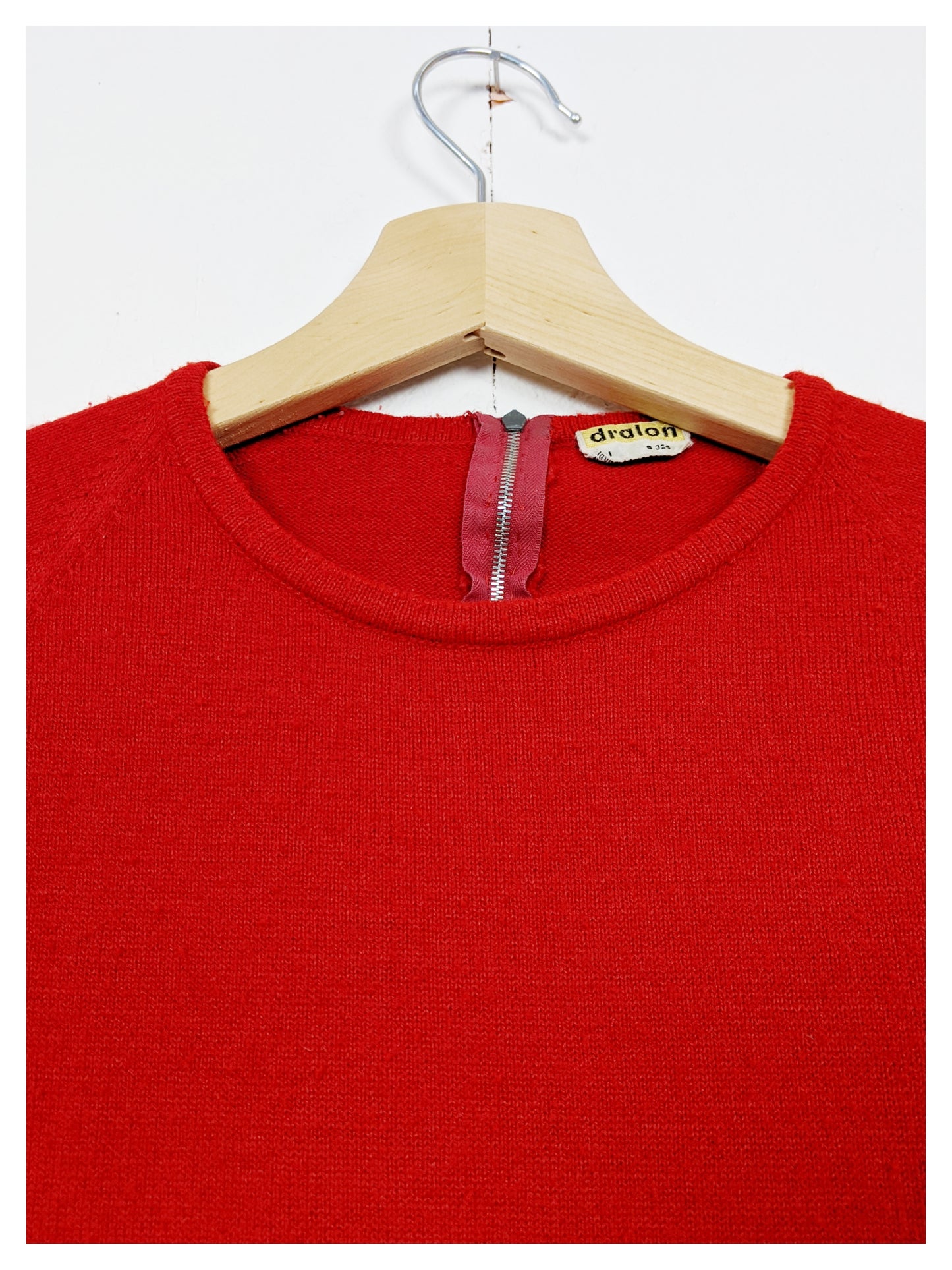 Pull rouge marin 60's