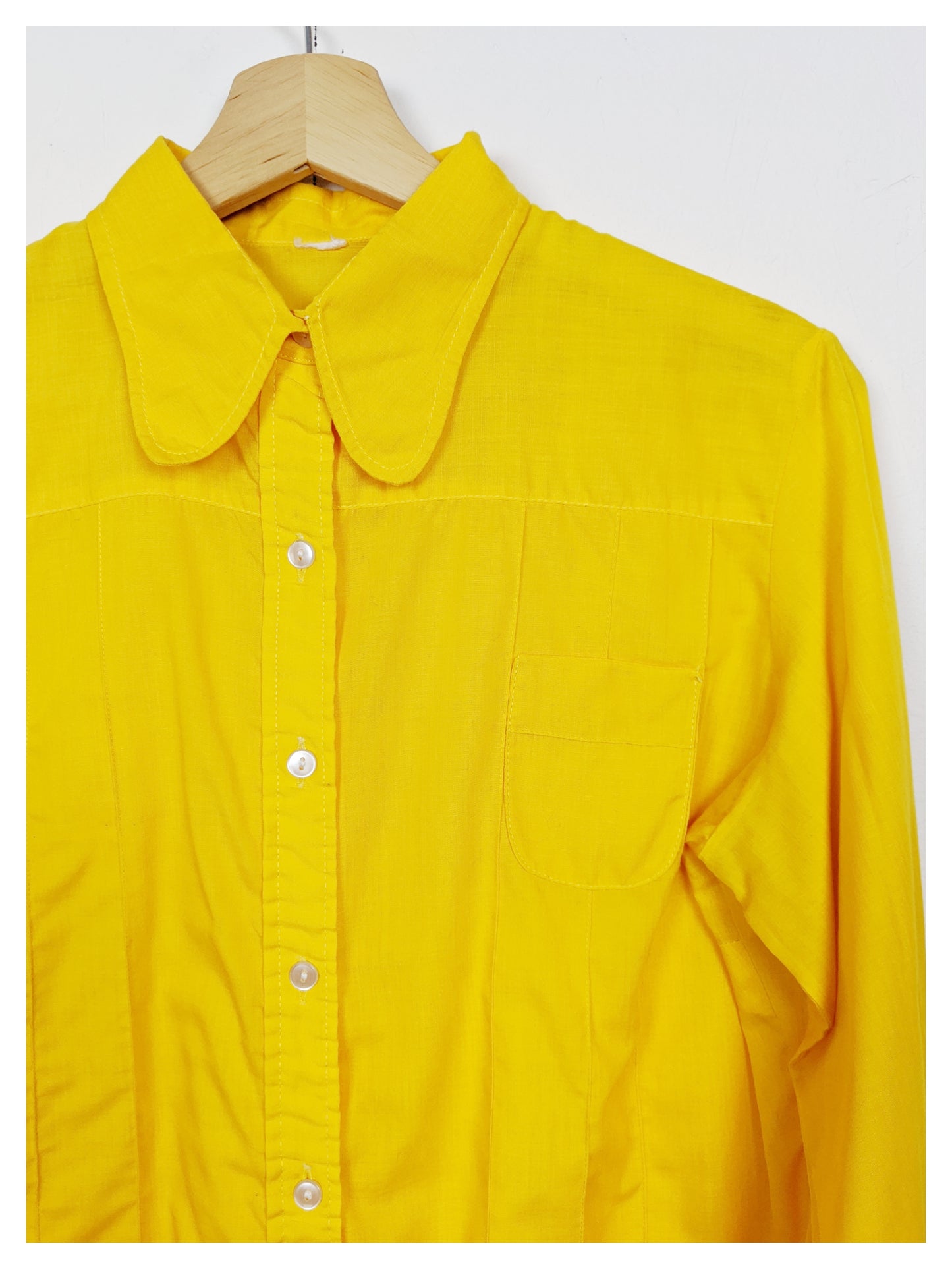 Chemise jaune 70's