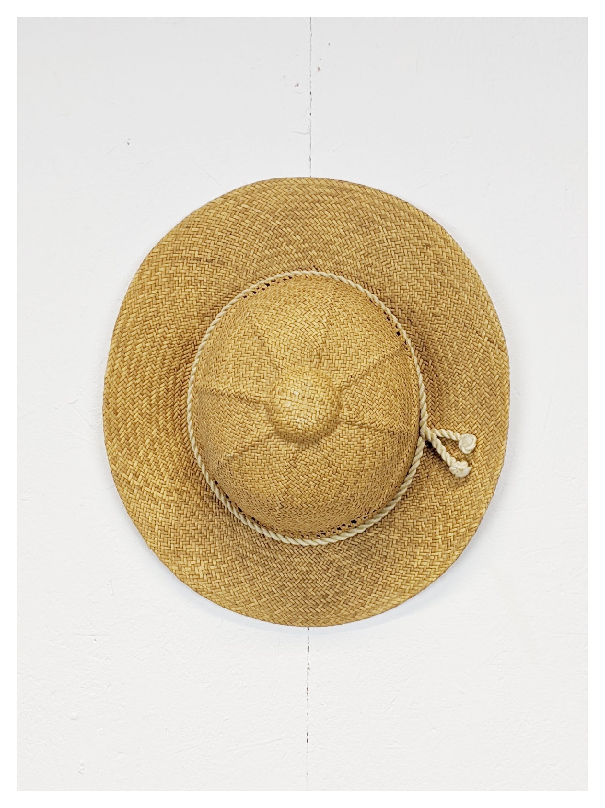 Chapeau en osier 80's
