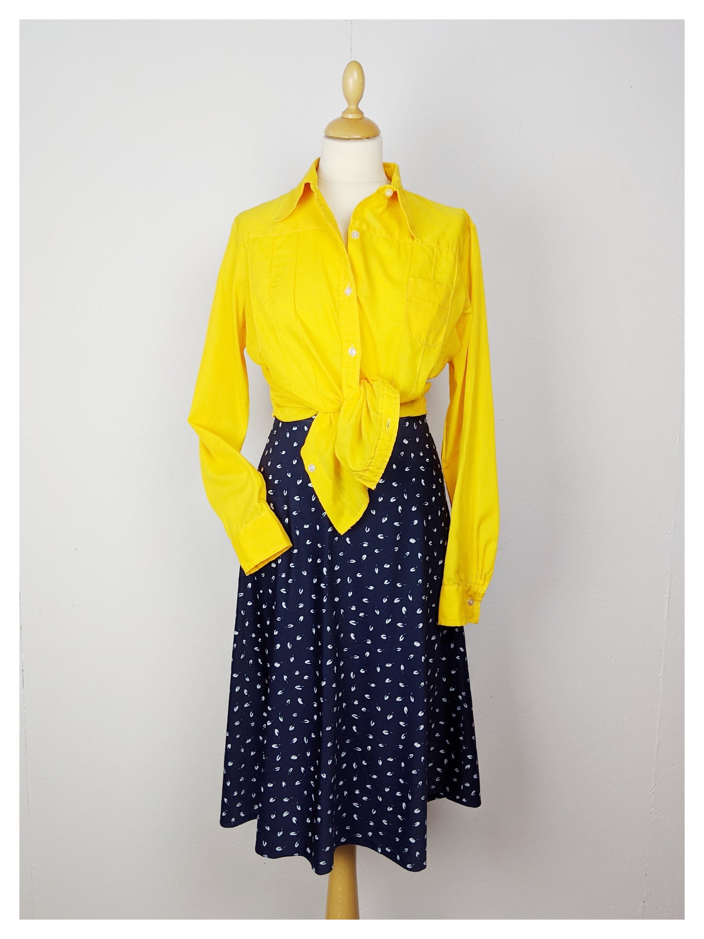 Chemise jaune 70's