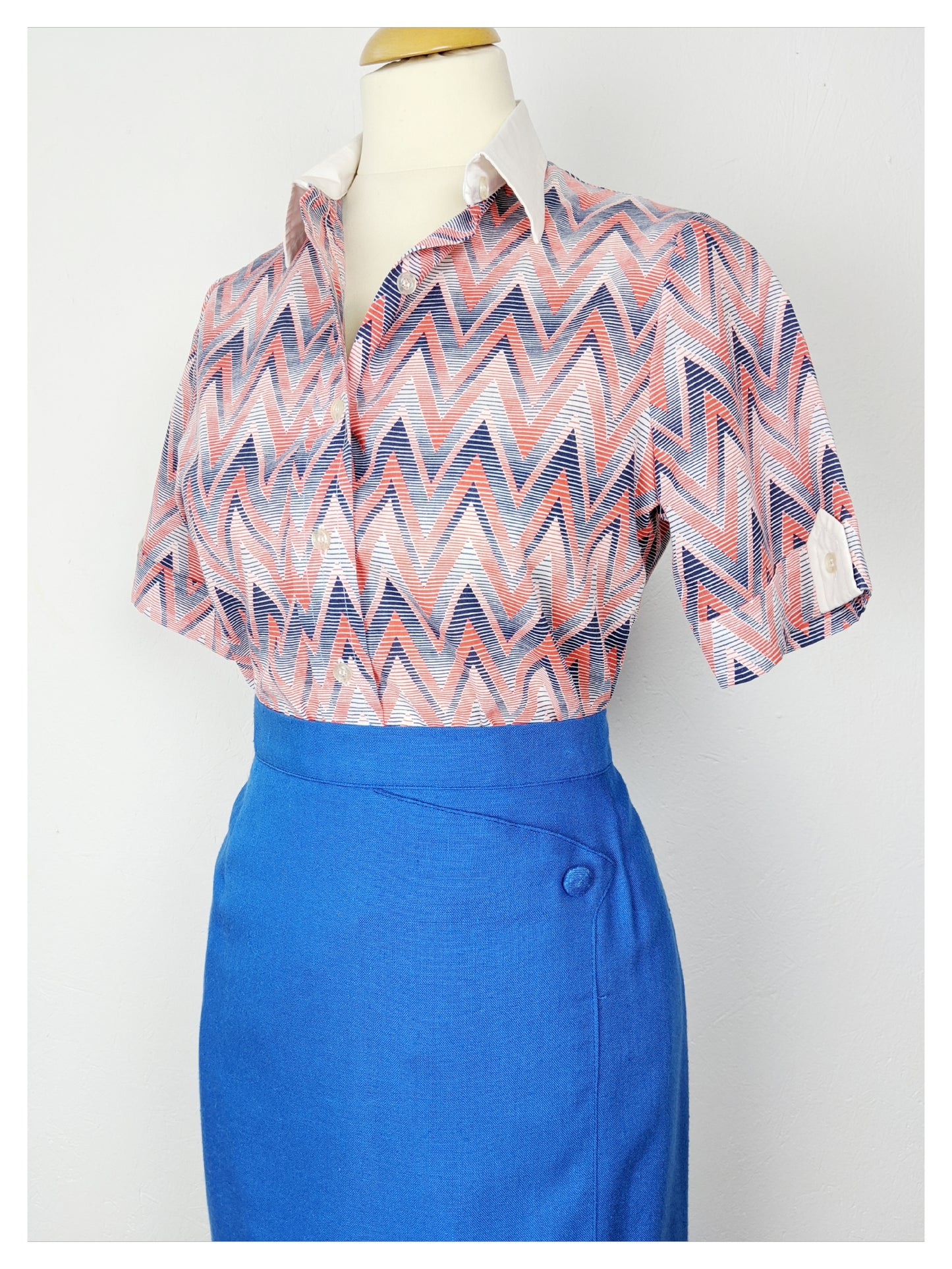 Jupe bleue 80's