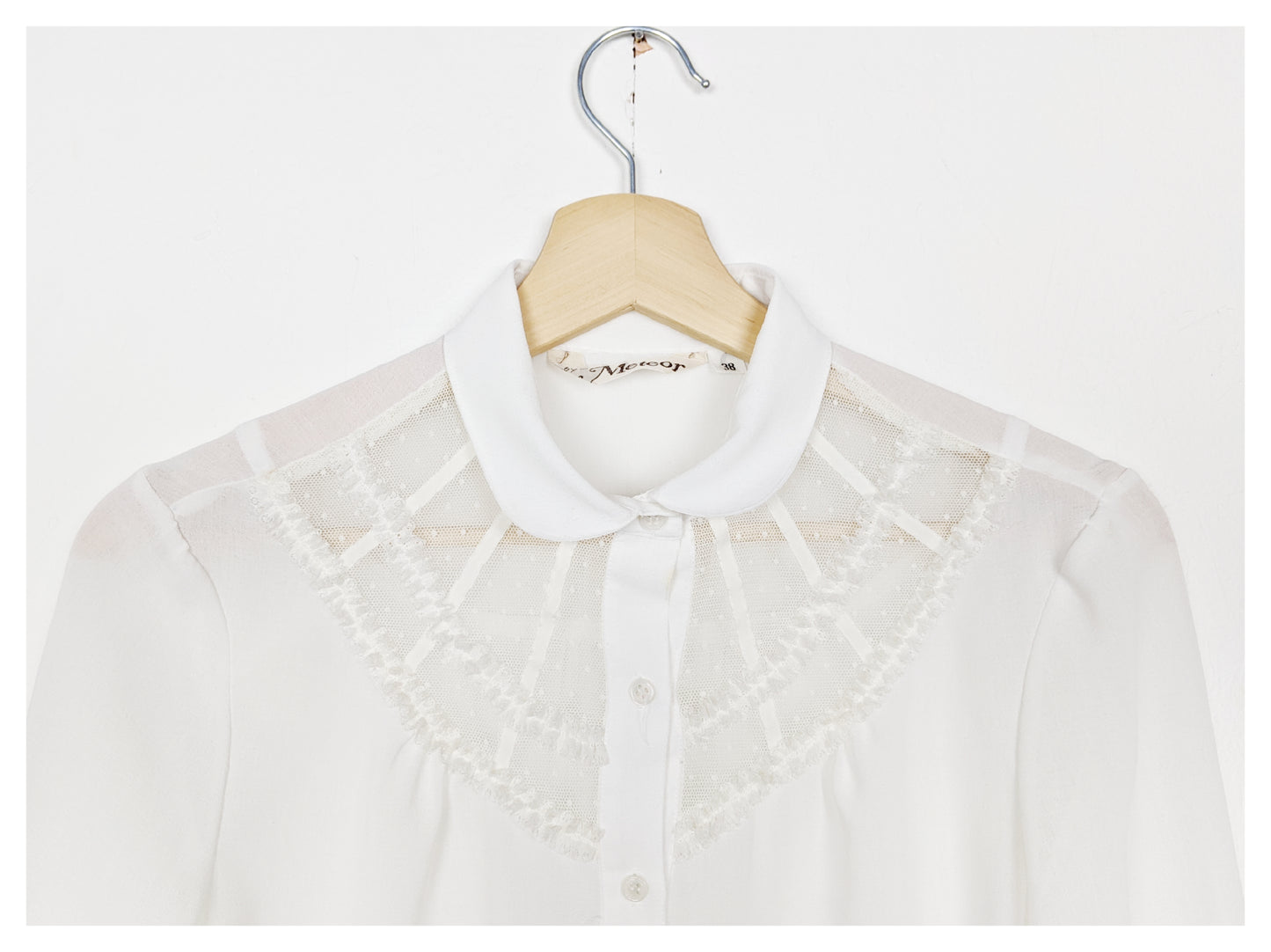 Chemise à broderie 80's