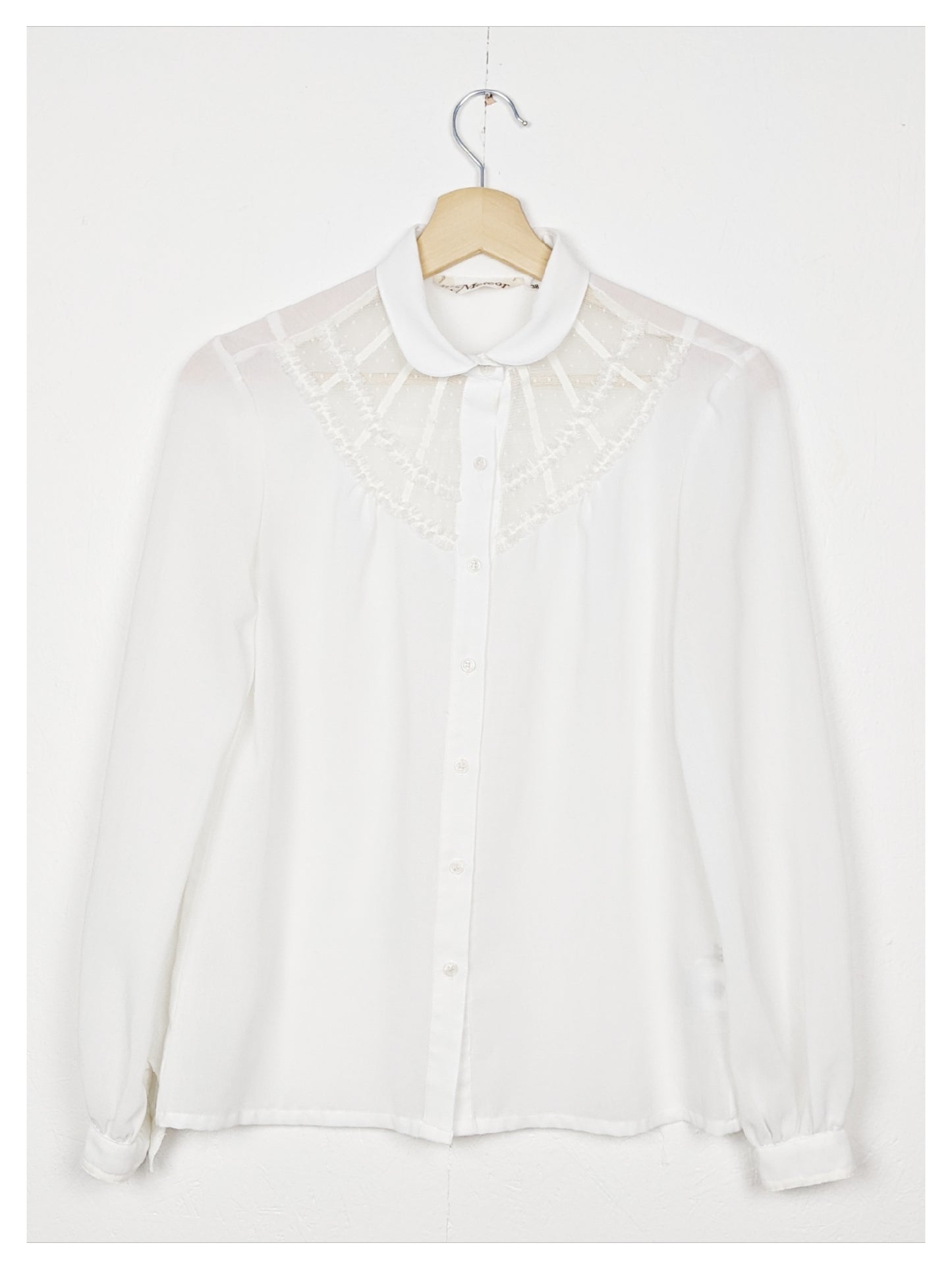 Chemise à broderie 80's