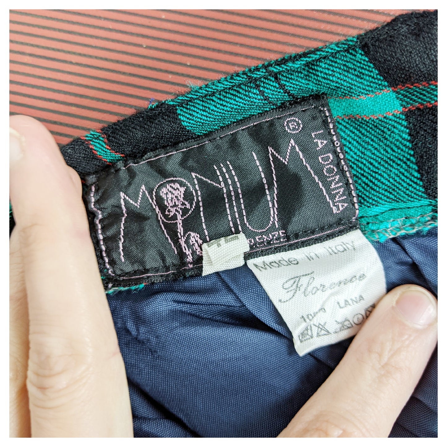 Jupe Tartan turquoise 80's