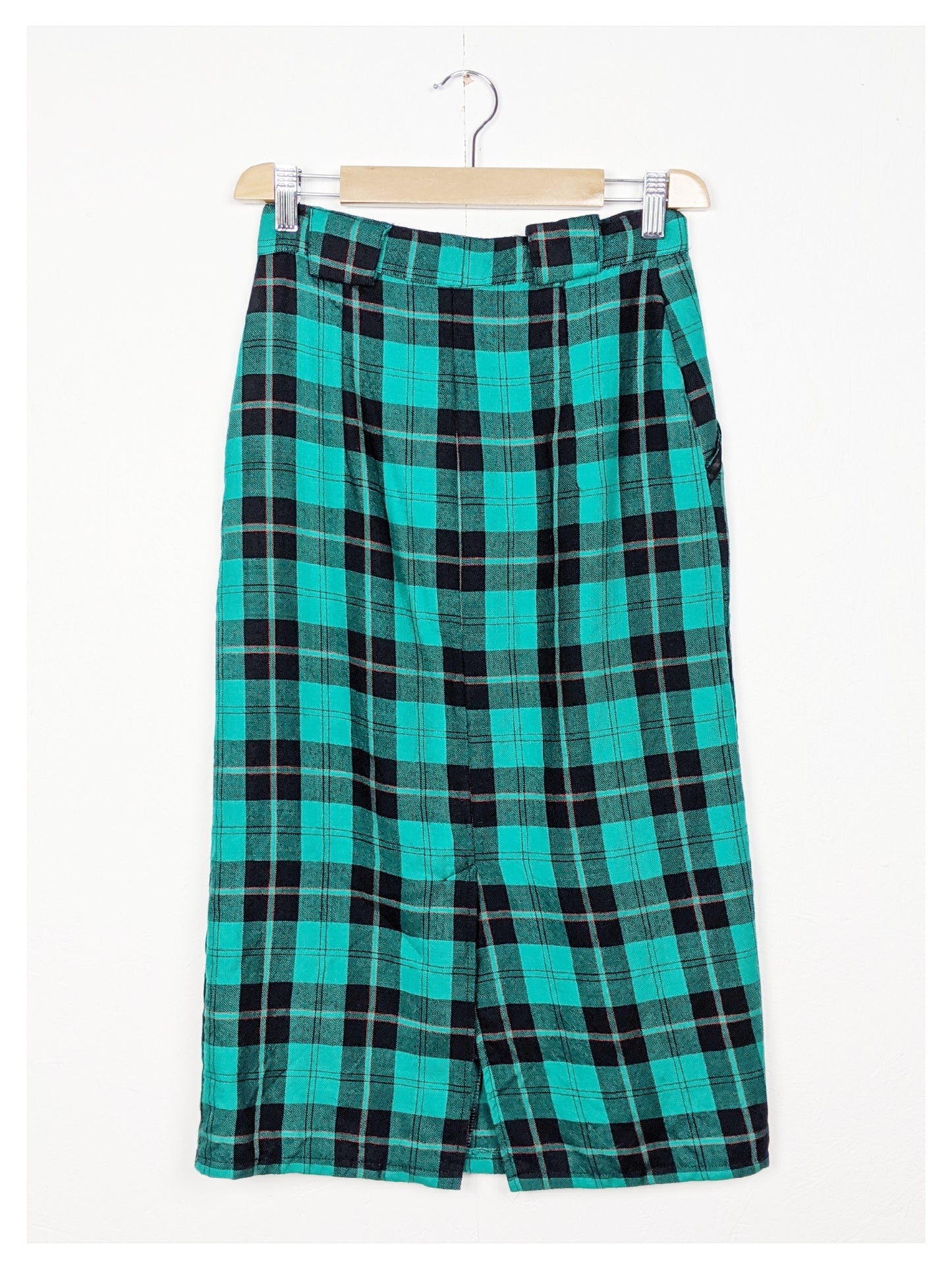 Jupe Tartan turquoise 80's