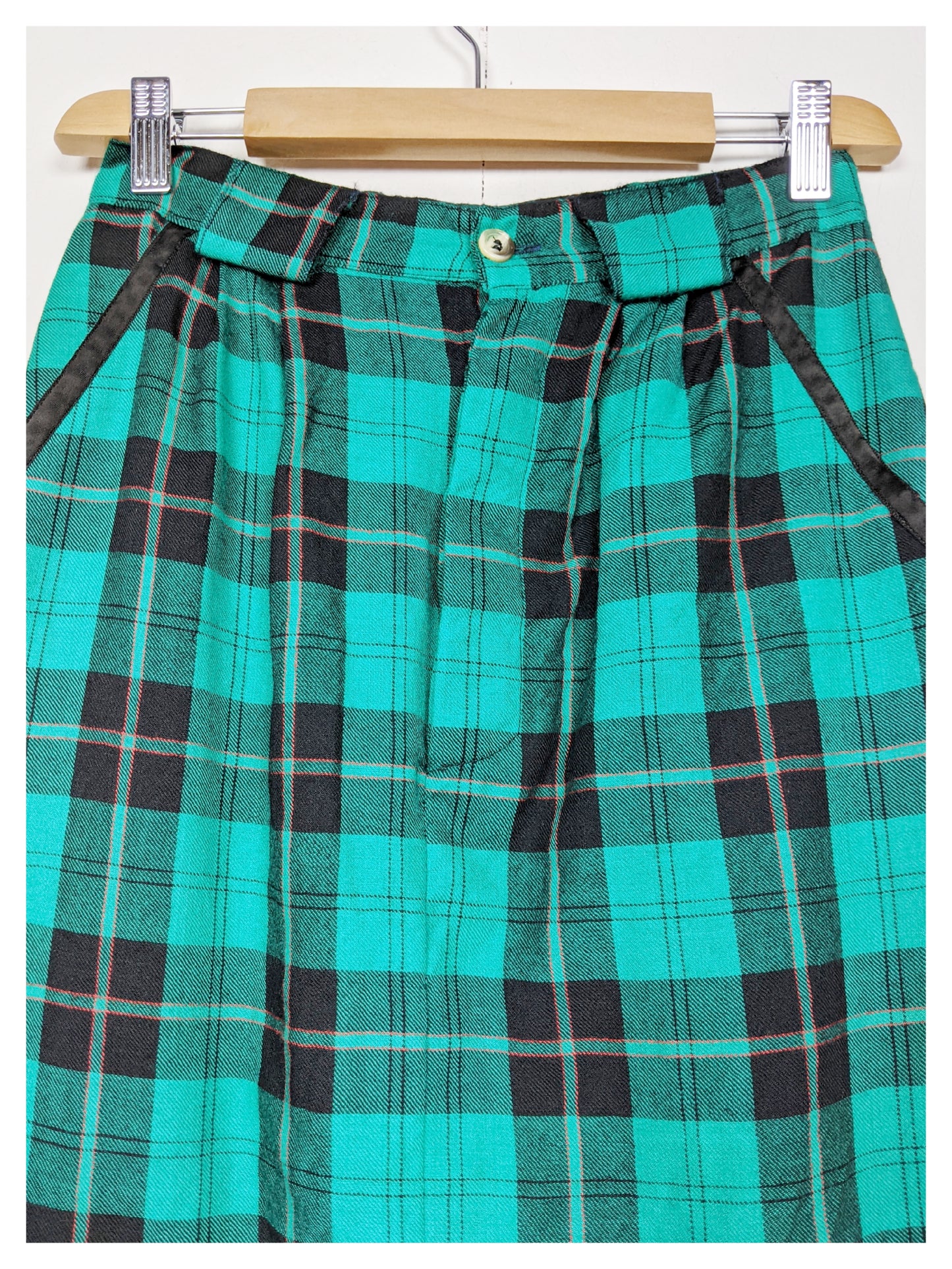 Jupe Tartan turquoise 80's