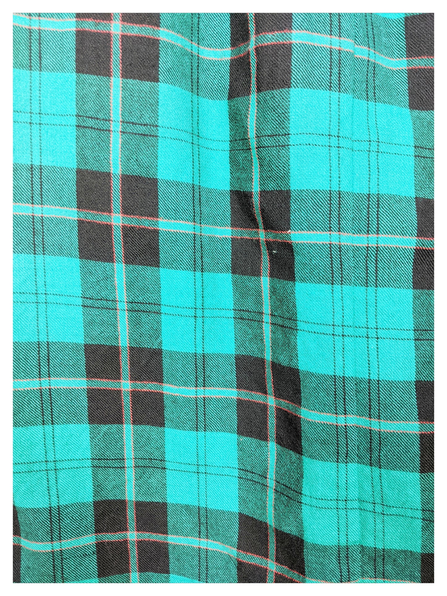 Jupe Tartan turquoise 80's