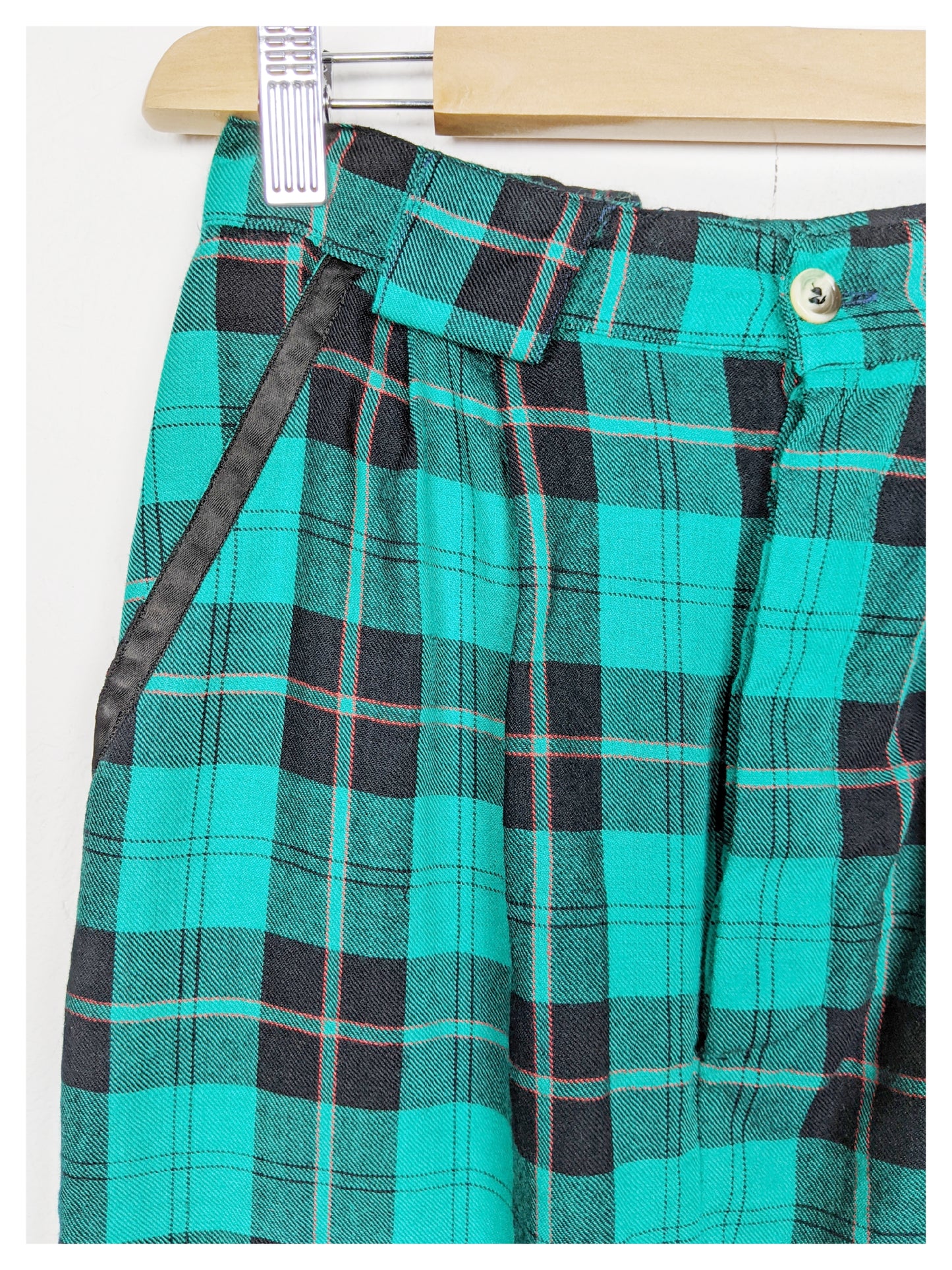 Jupe Tartan turquoise 80's