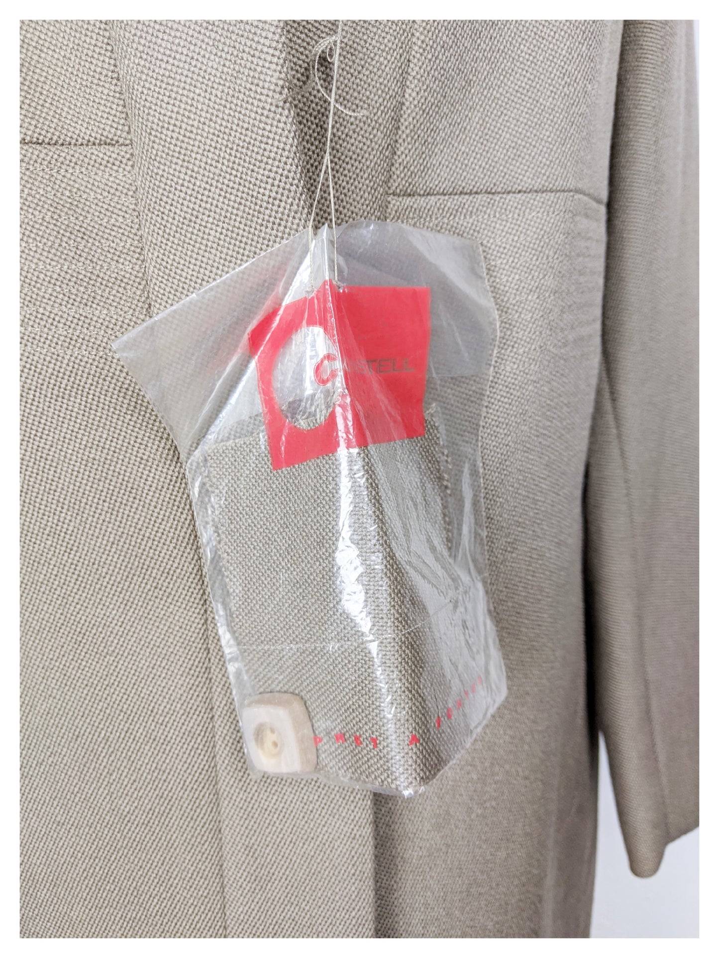 Veste beige kaki "Jackie Kennedy" 60's