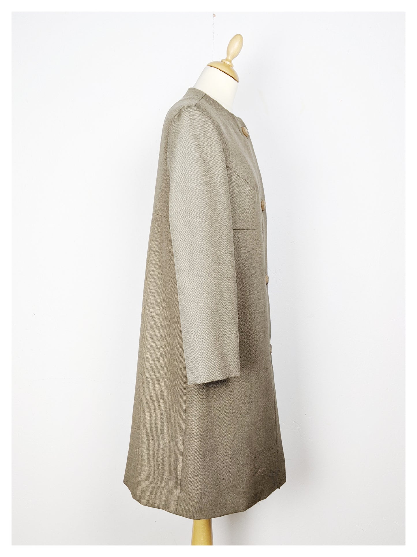 Veste beige kaki "Jackie Kennedy" 60's