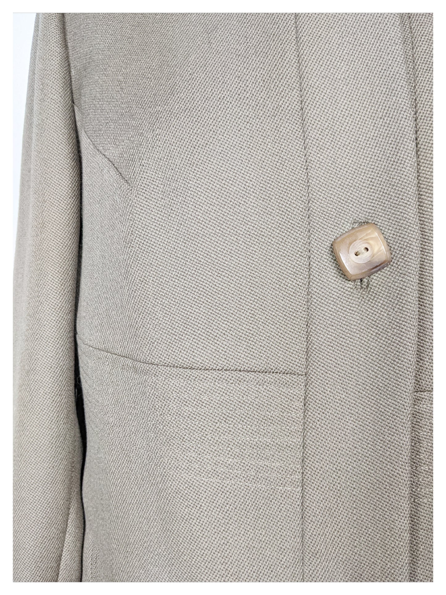 Veste beige kaki "Jackie Kennedy" 60's
