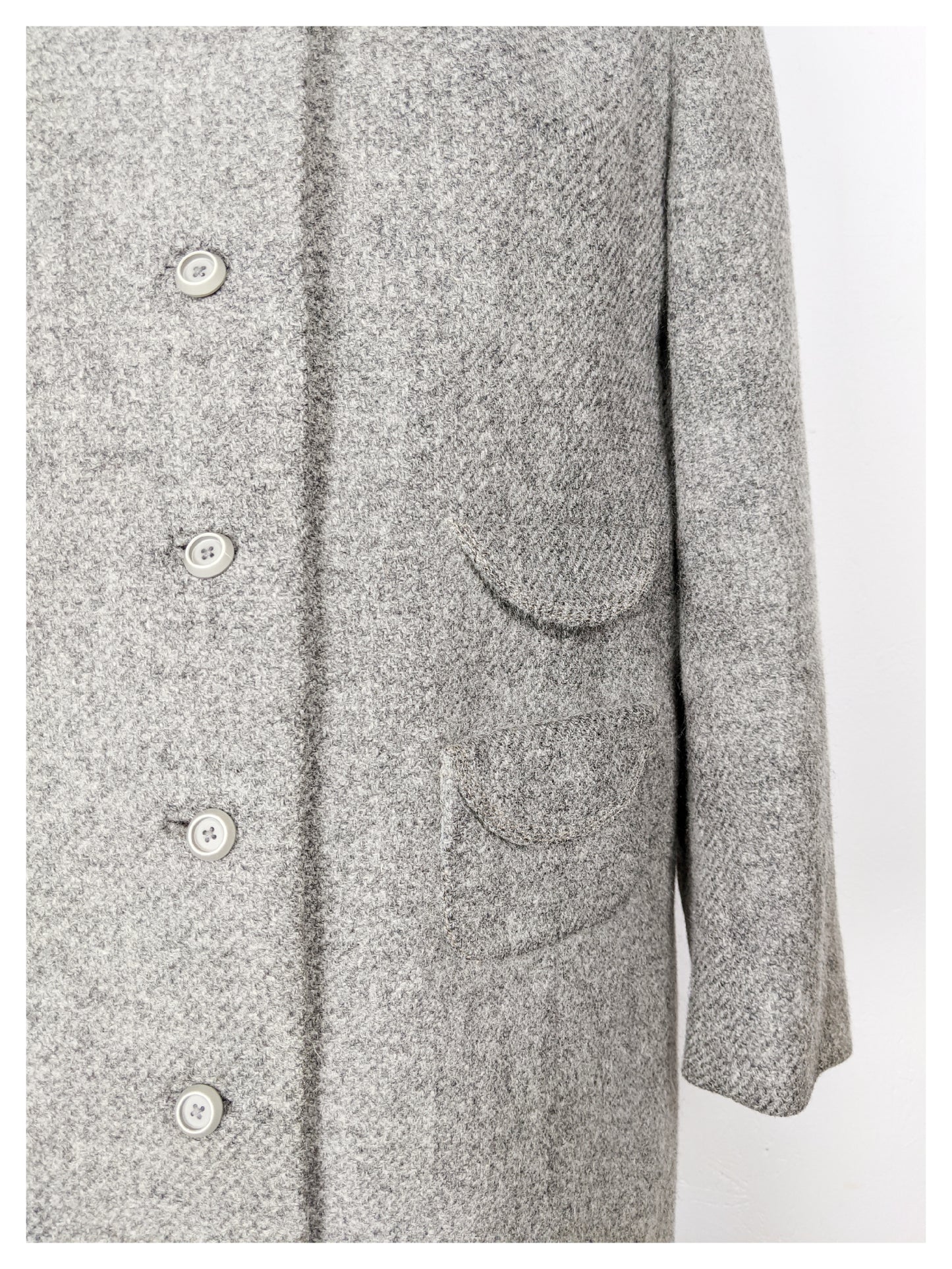 Manteau gris souris 60's