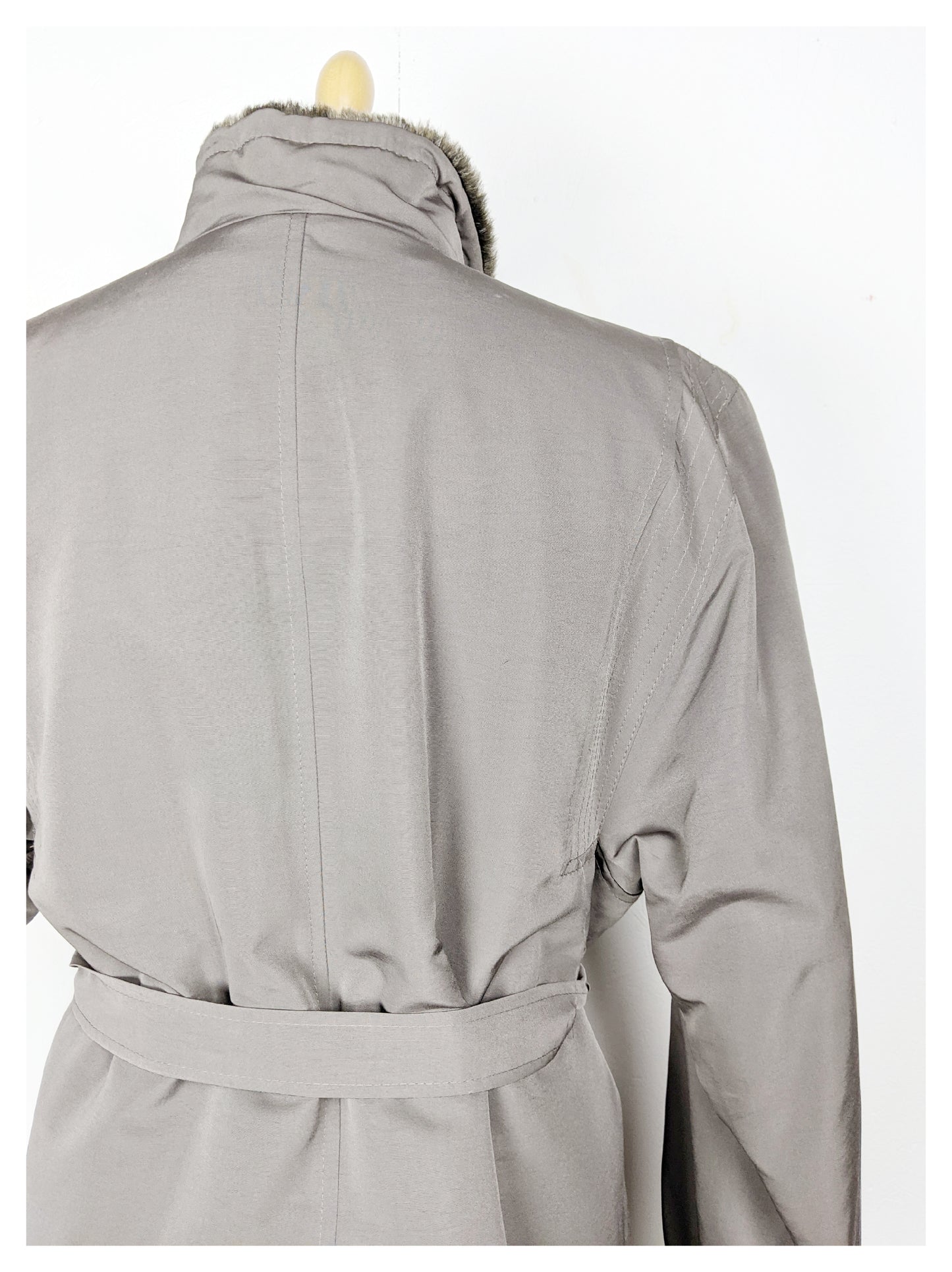 Trench fourré Gris 80's