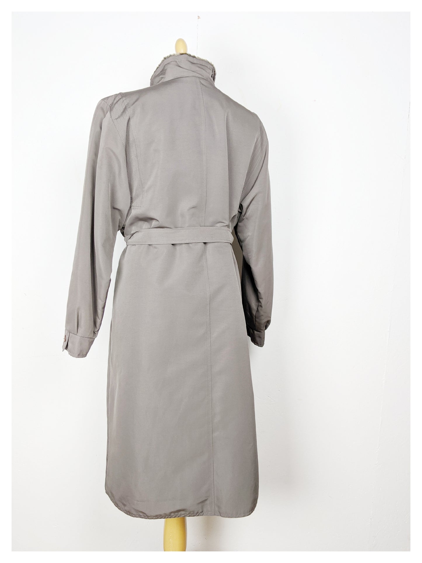 Trench fourré Gris 80's