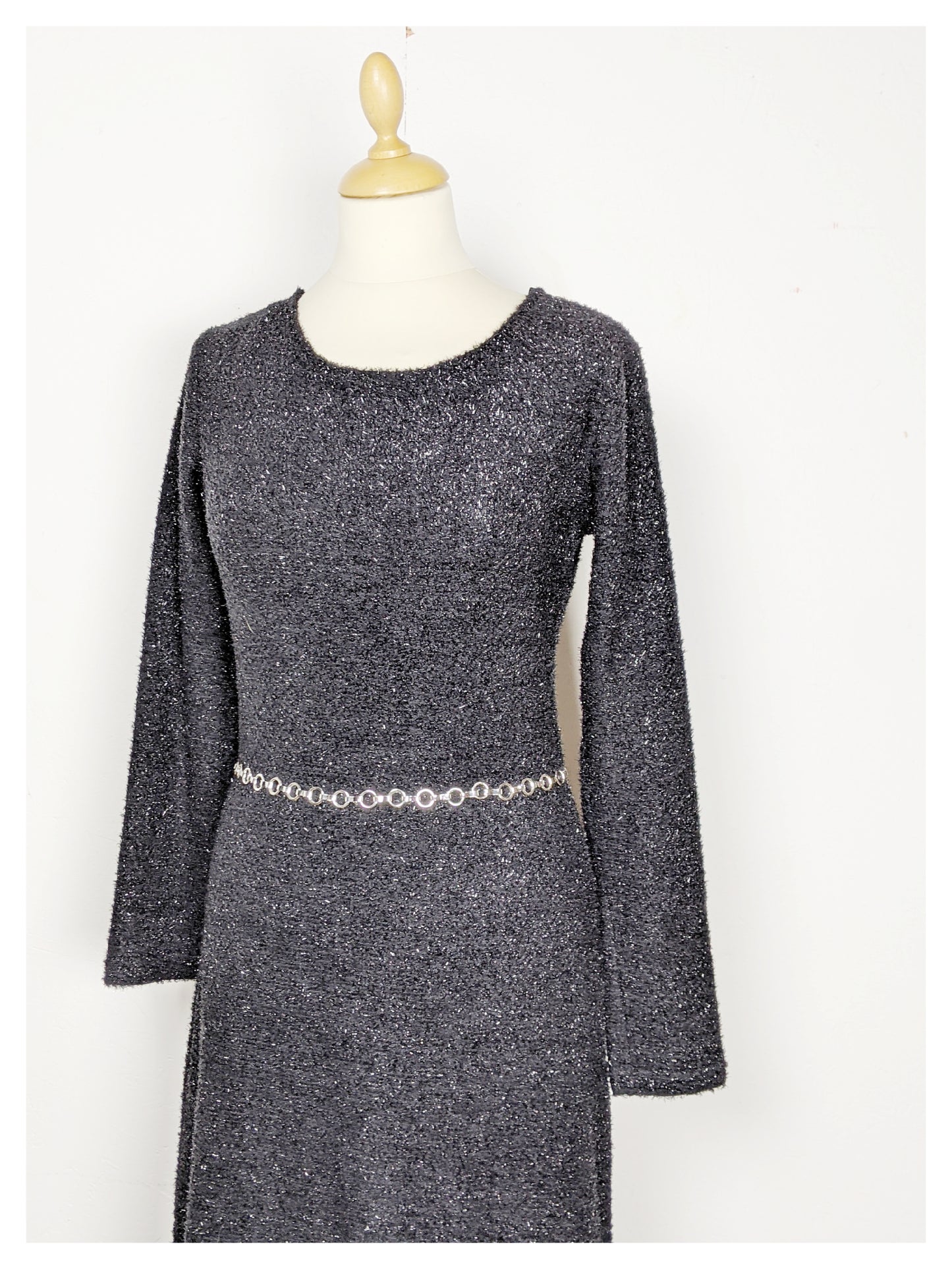 Robe dos-nu croisé 80's