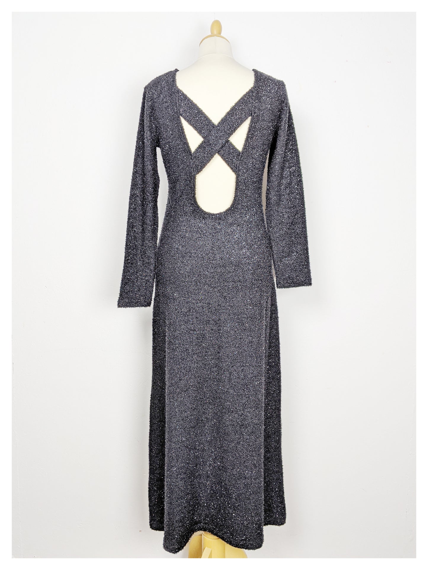 Robe dos-nu croisé 80's