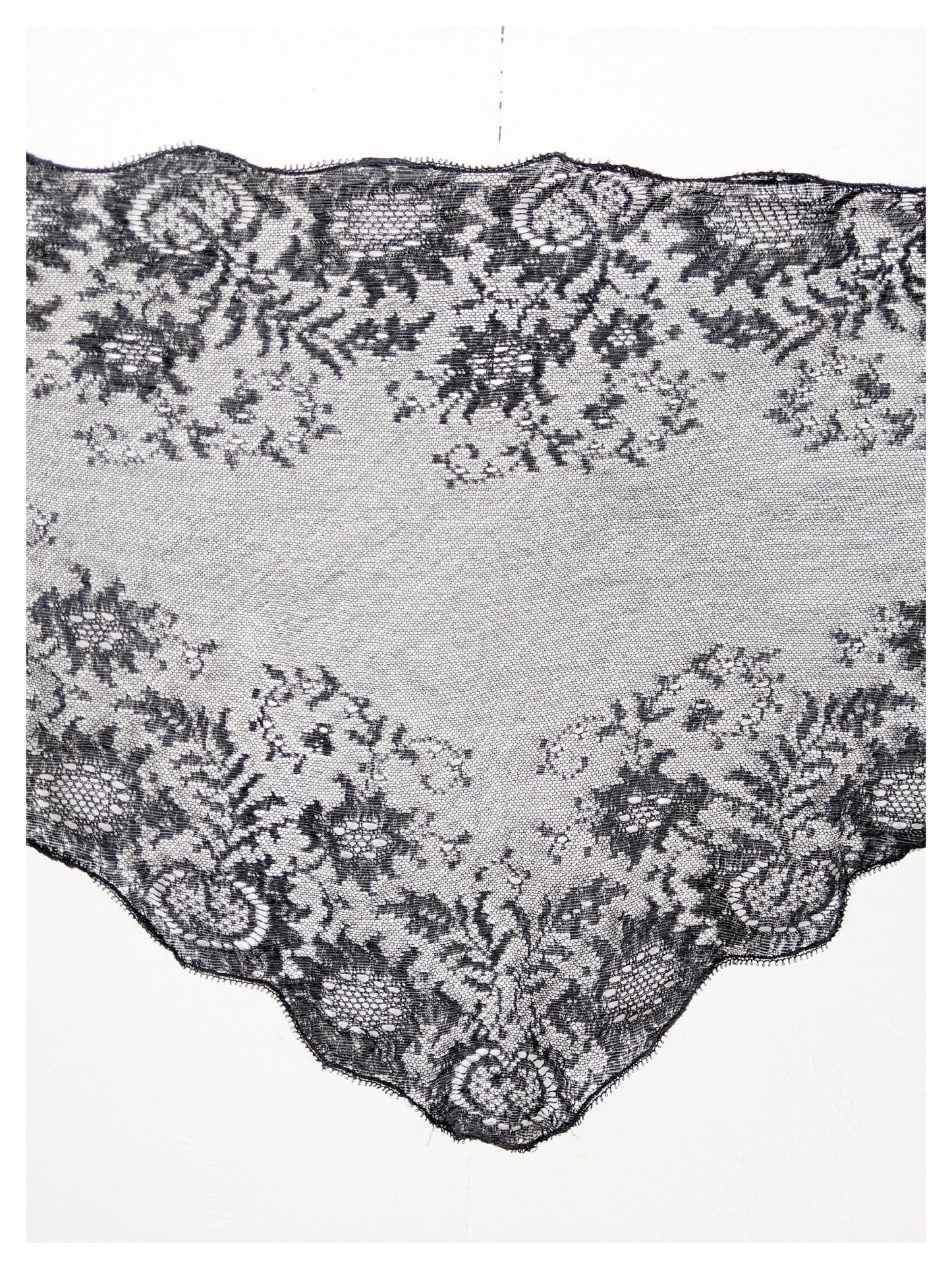 Foulard triangle en dentelle 50s