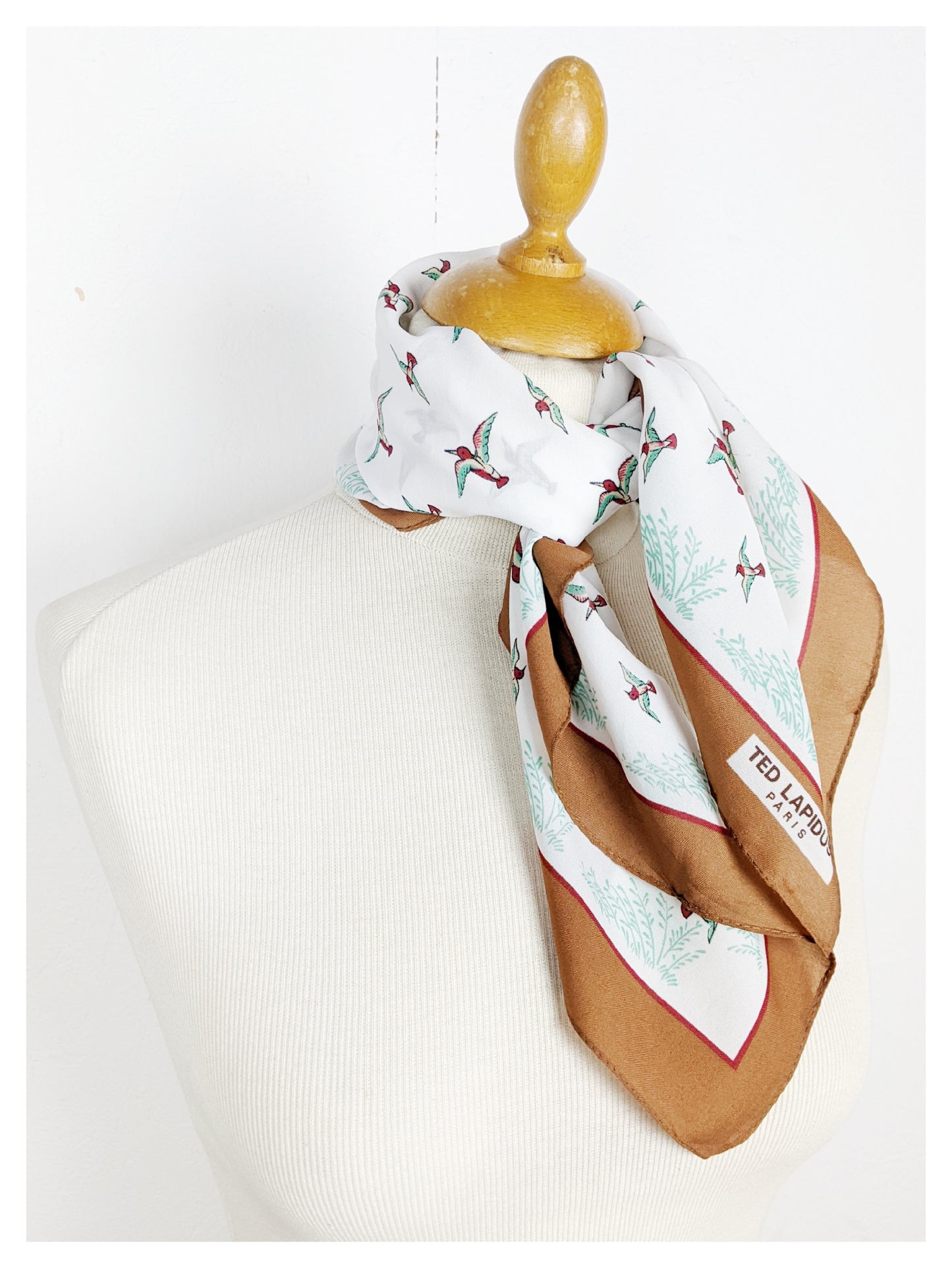 Foulard aux oiseaux 70s
