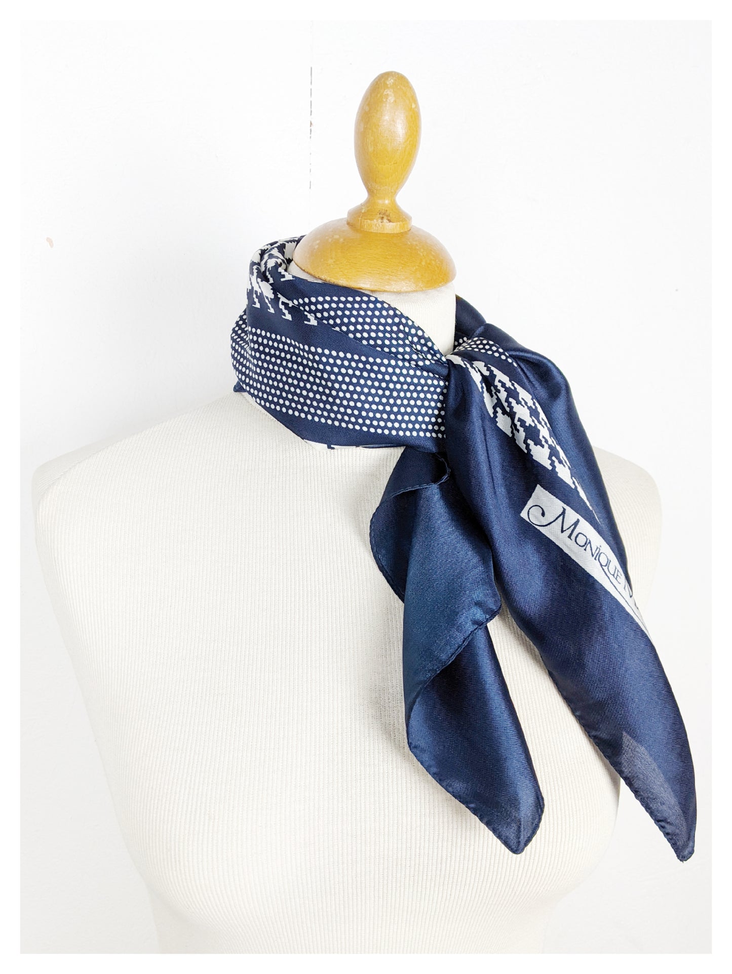 Foulard pied de poule 70s