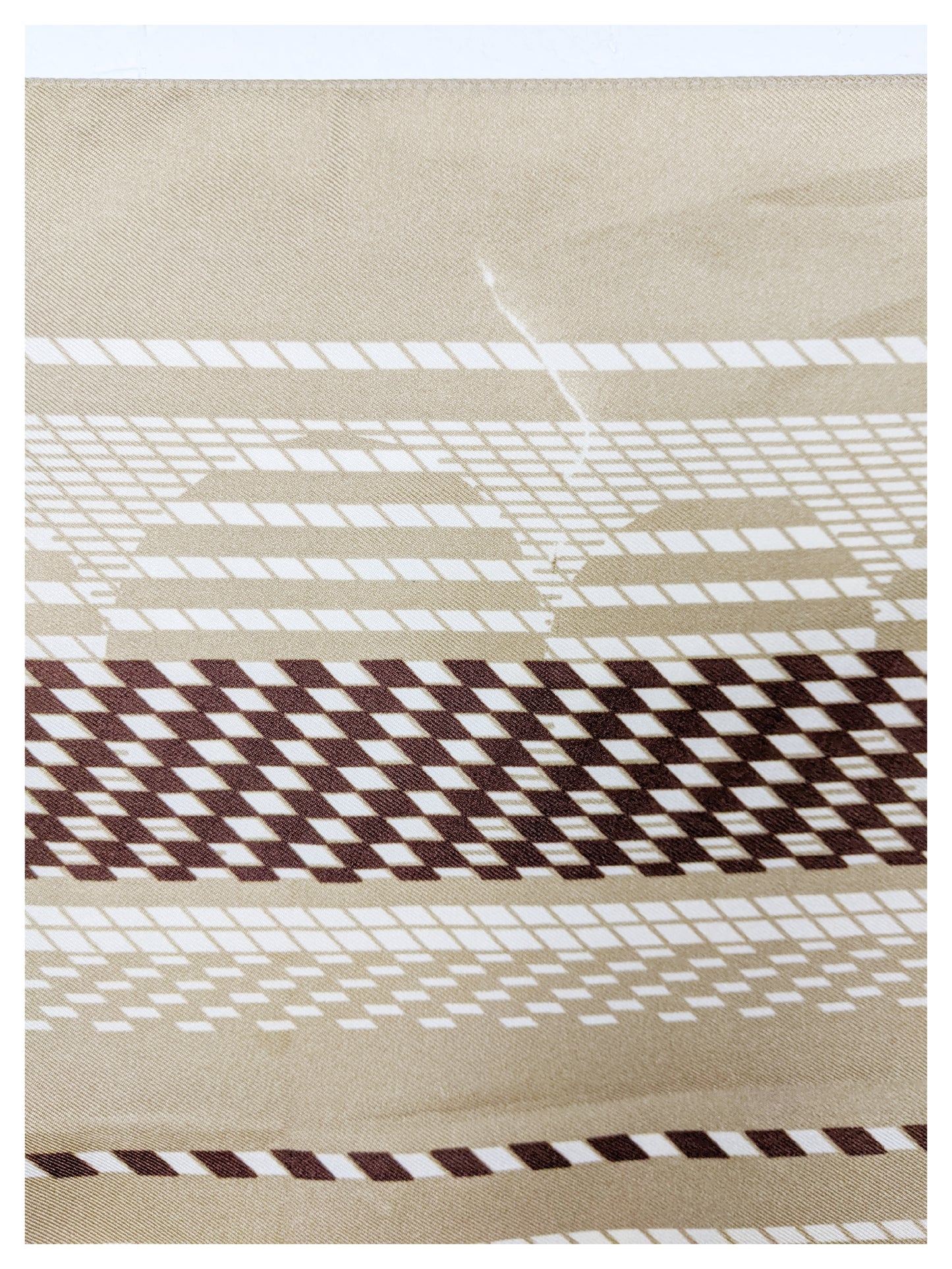 Carré Beige et marron  70s