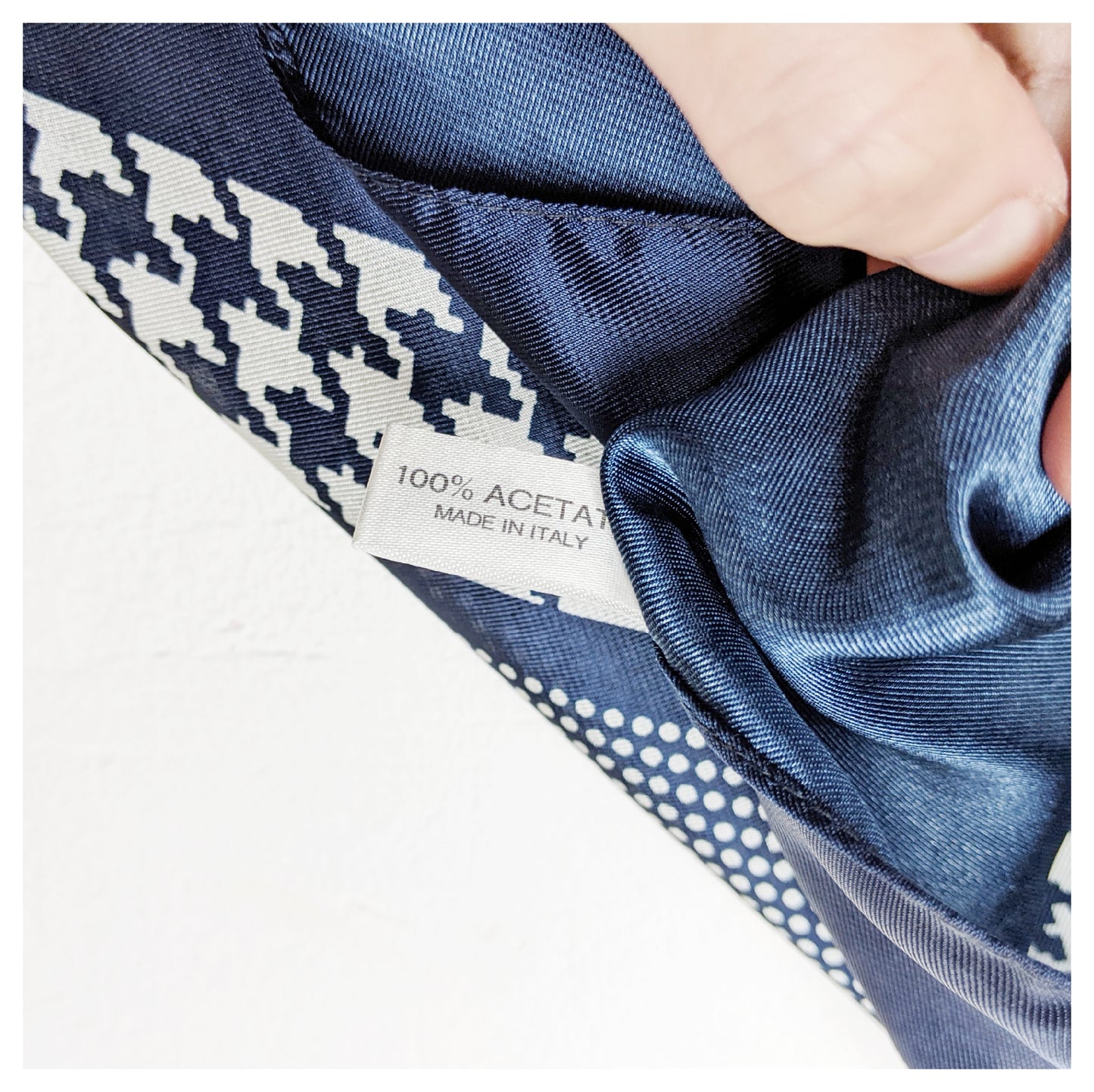 Foulard pied de poule 70s