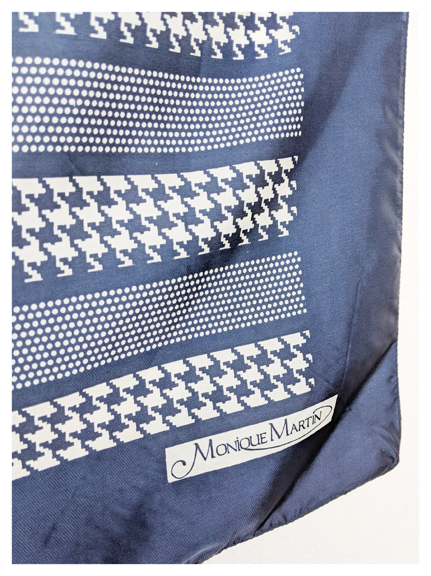 Foulard pied de poule 70s