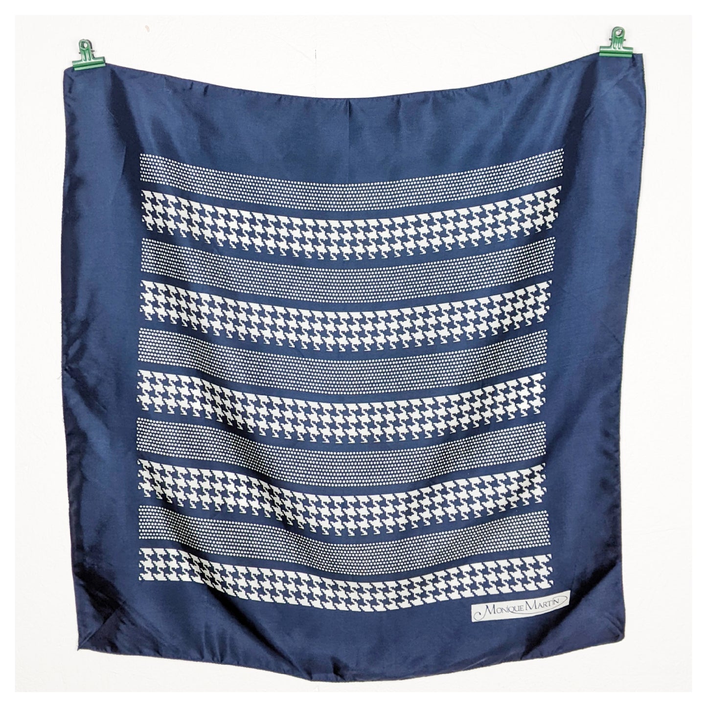 Foulard pied de poule 70s