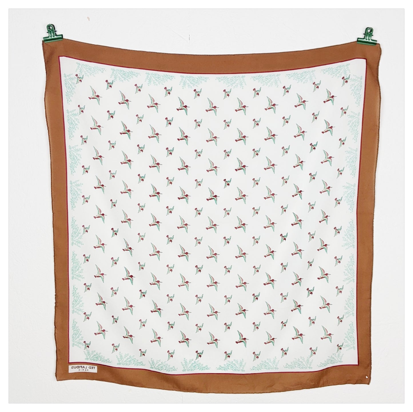 Foulard aux oiseaux 70s