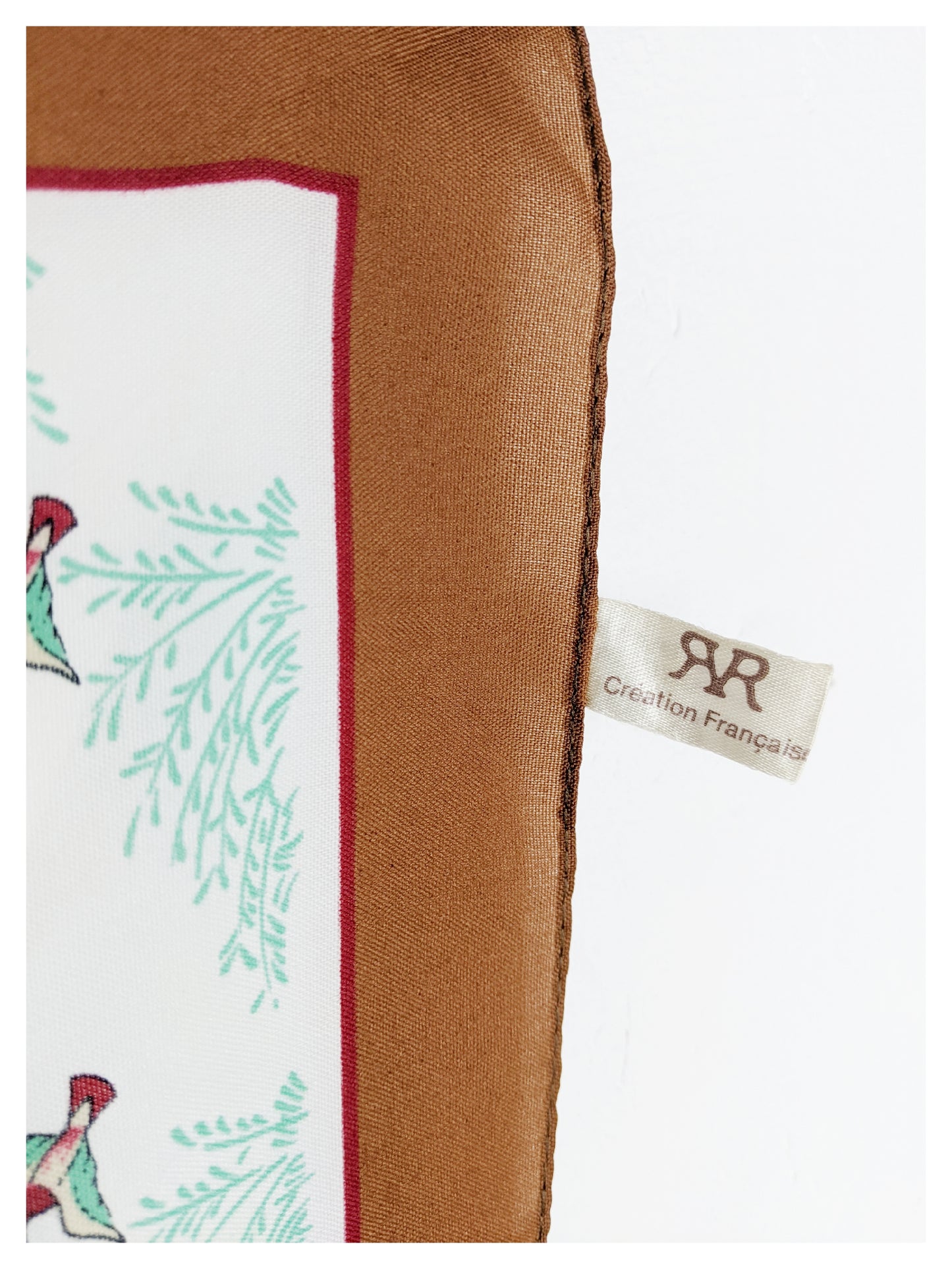 Foulard aux oiseaux 70s