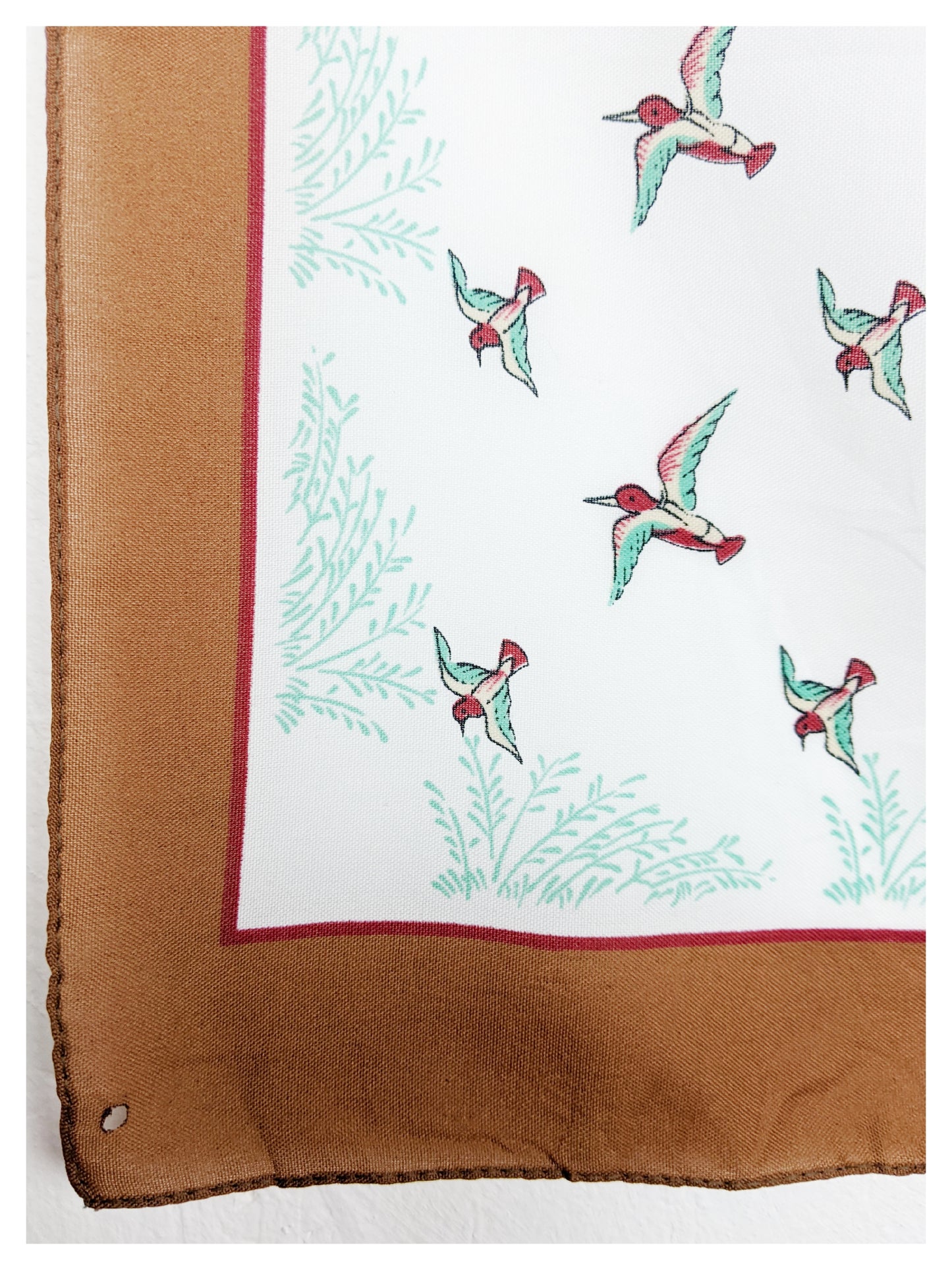Foulard aux oiseaux 70s