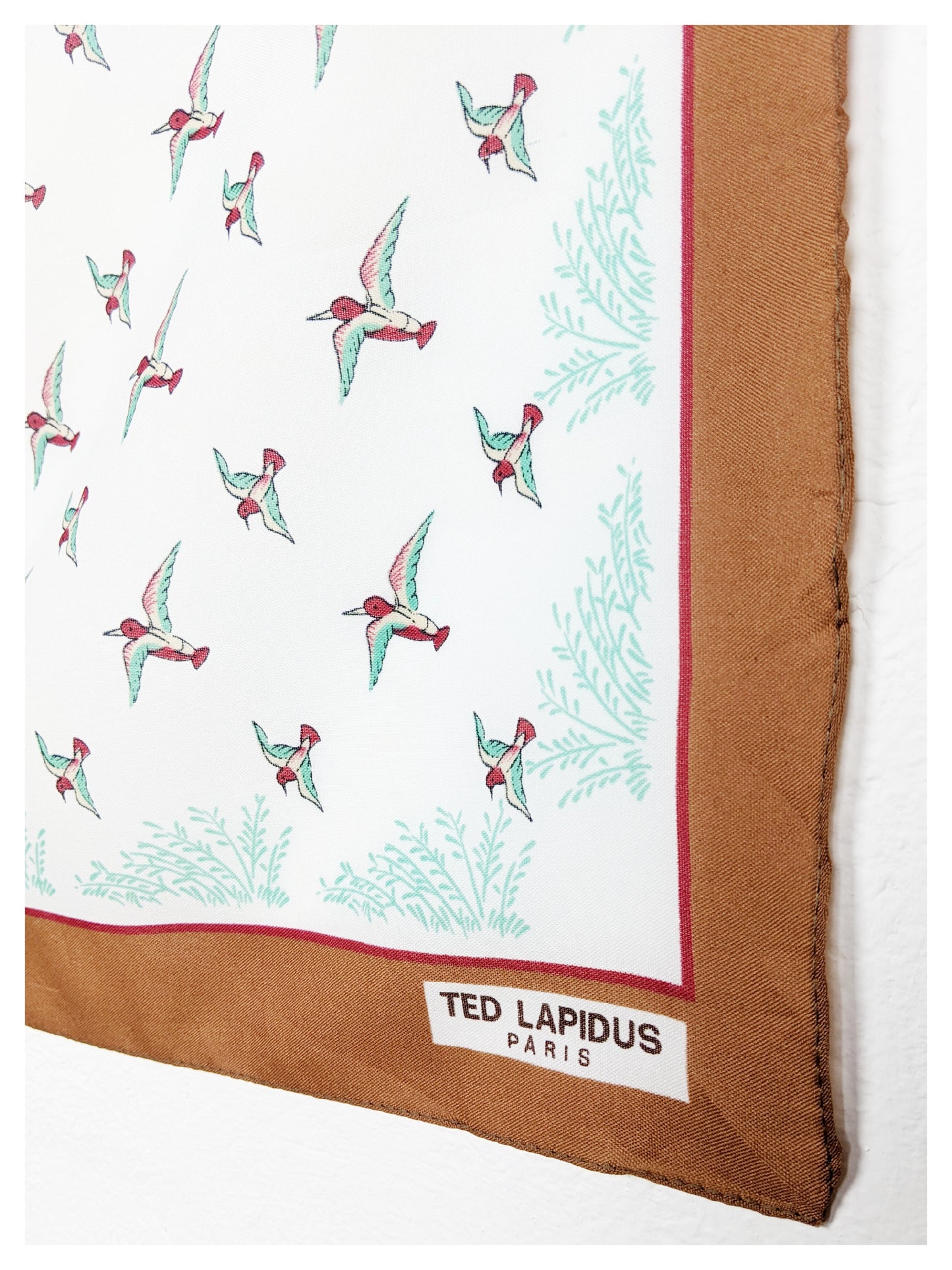 Foulard aux oiseaux 70s