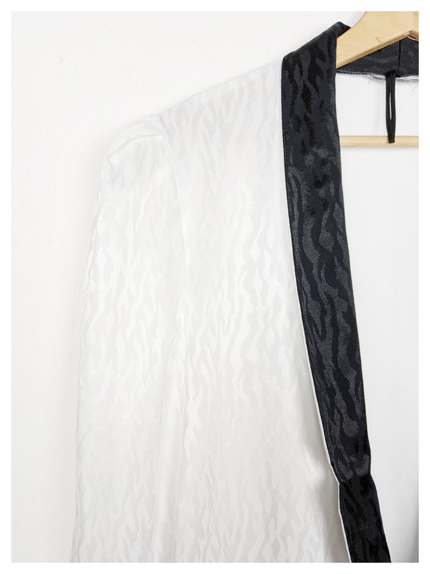 Blazer blanc et noir 80's