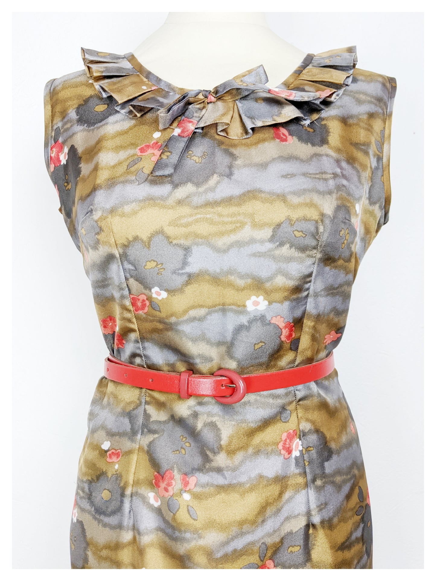 Robe "impression japonais" 60s