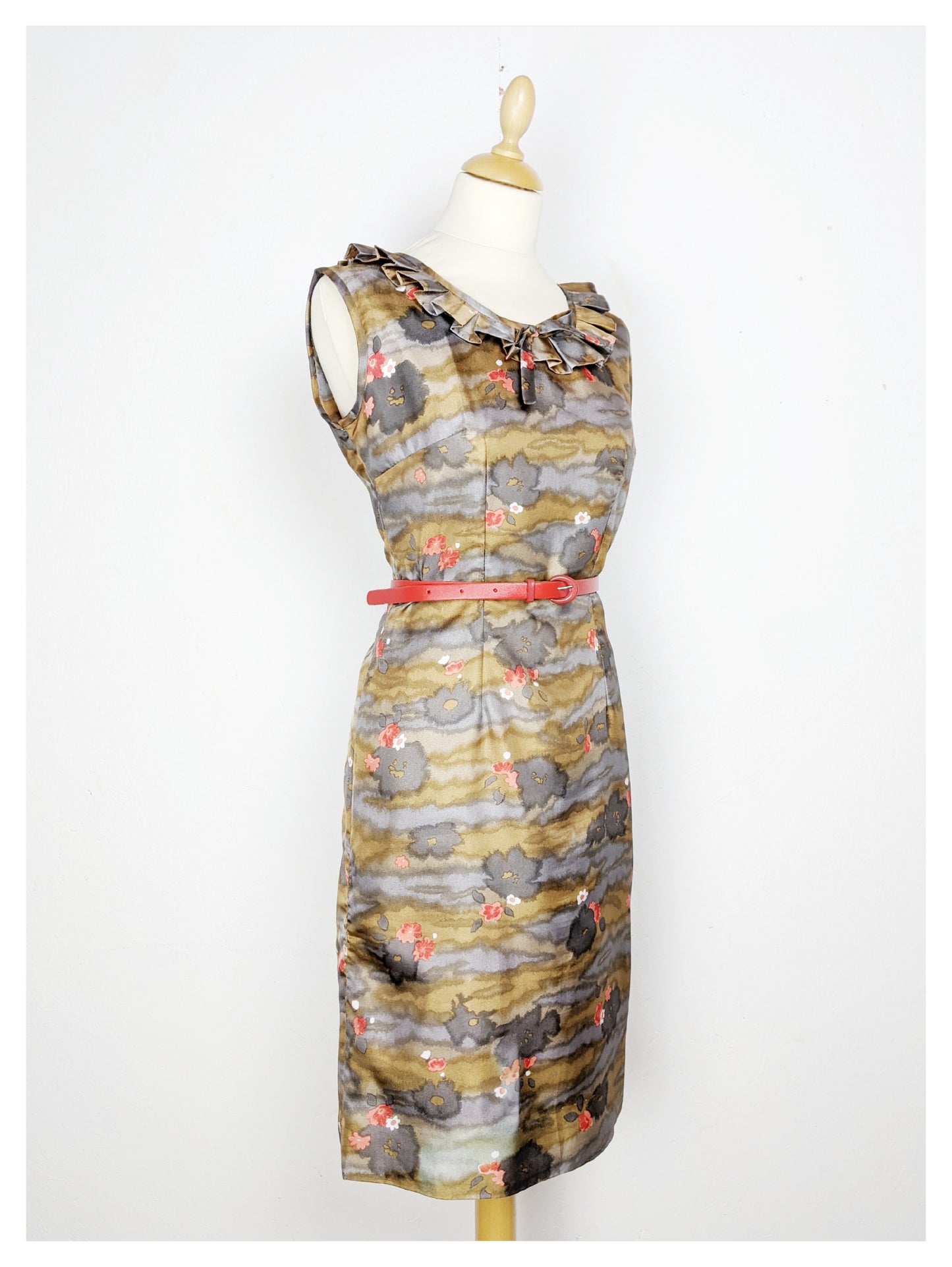 Robe "impression japonais" 60s