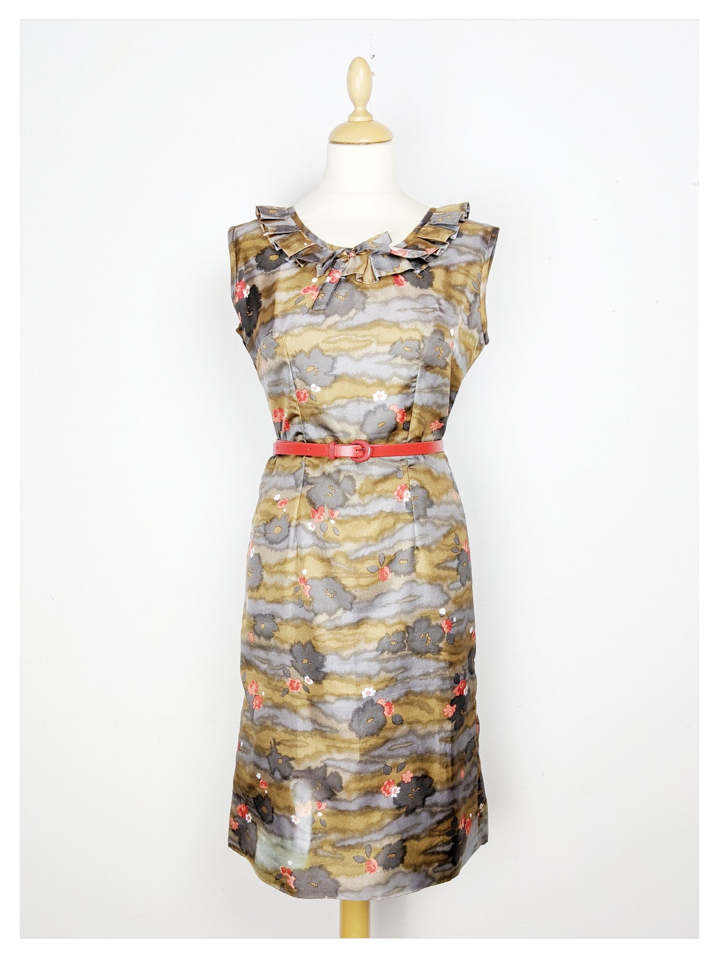 Robe "impression japonais" 60s