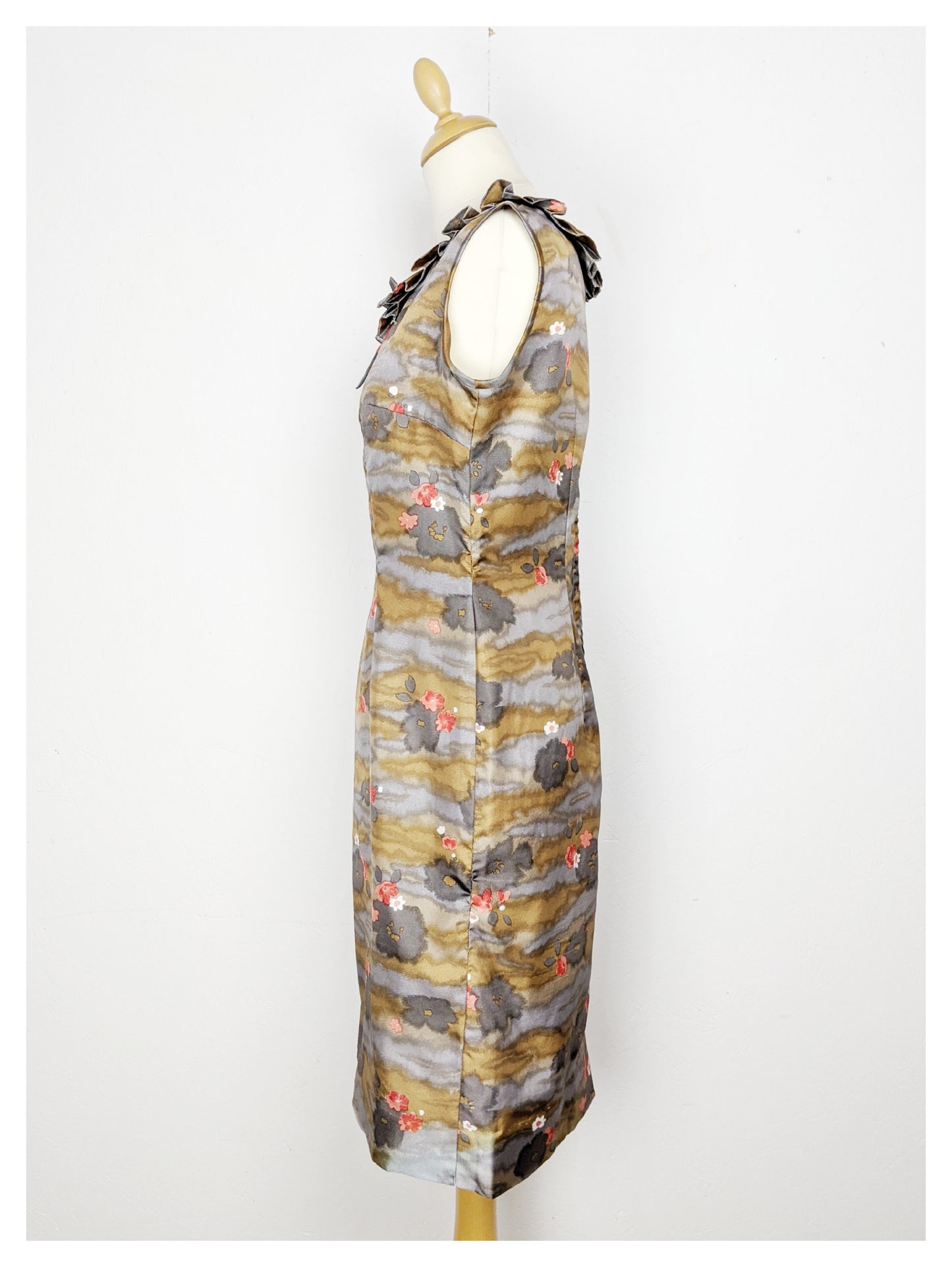 Robe "impression japonais" 60s