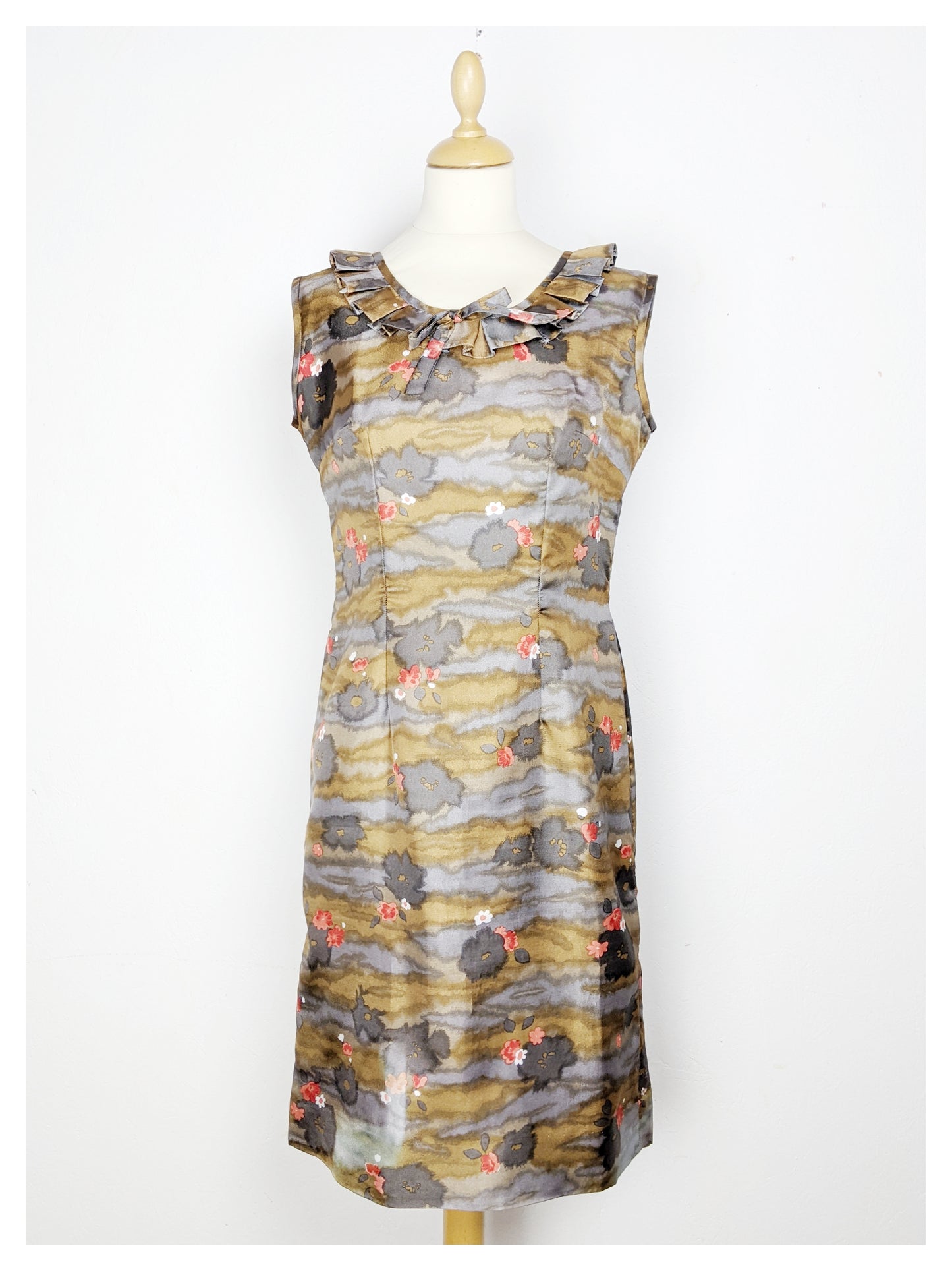 Robe "impression japonais" 60s