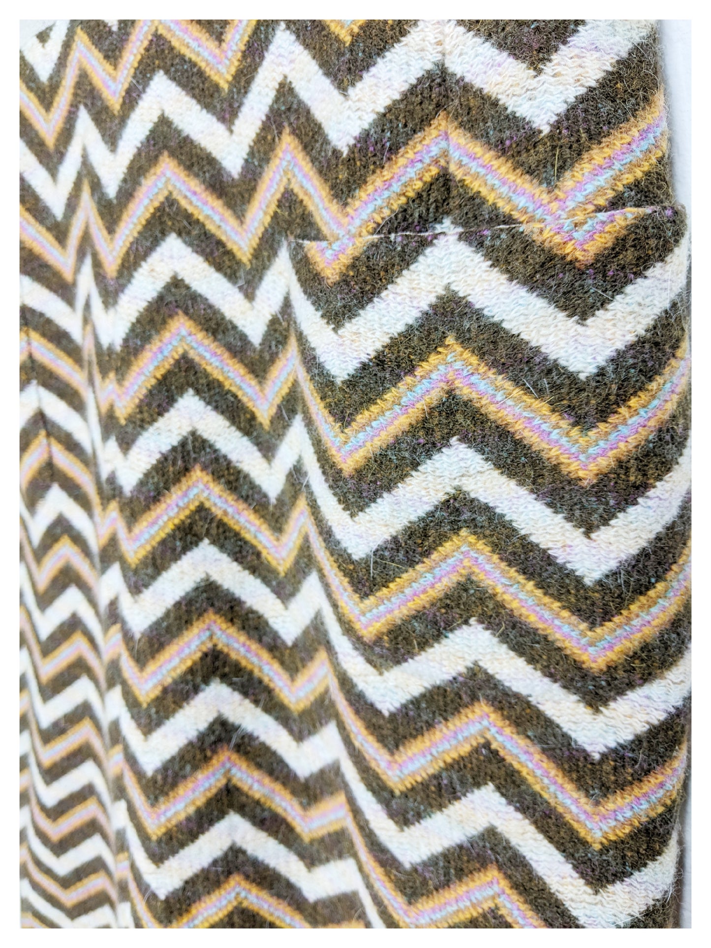 Robe droite à motifs multicolore 60s