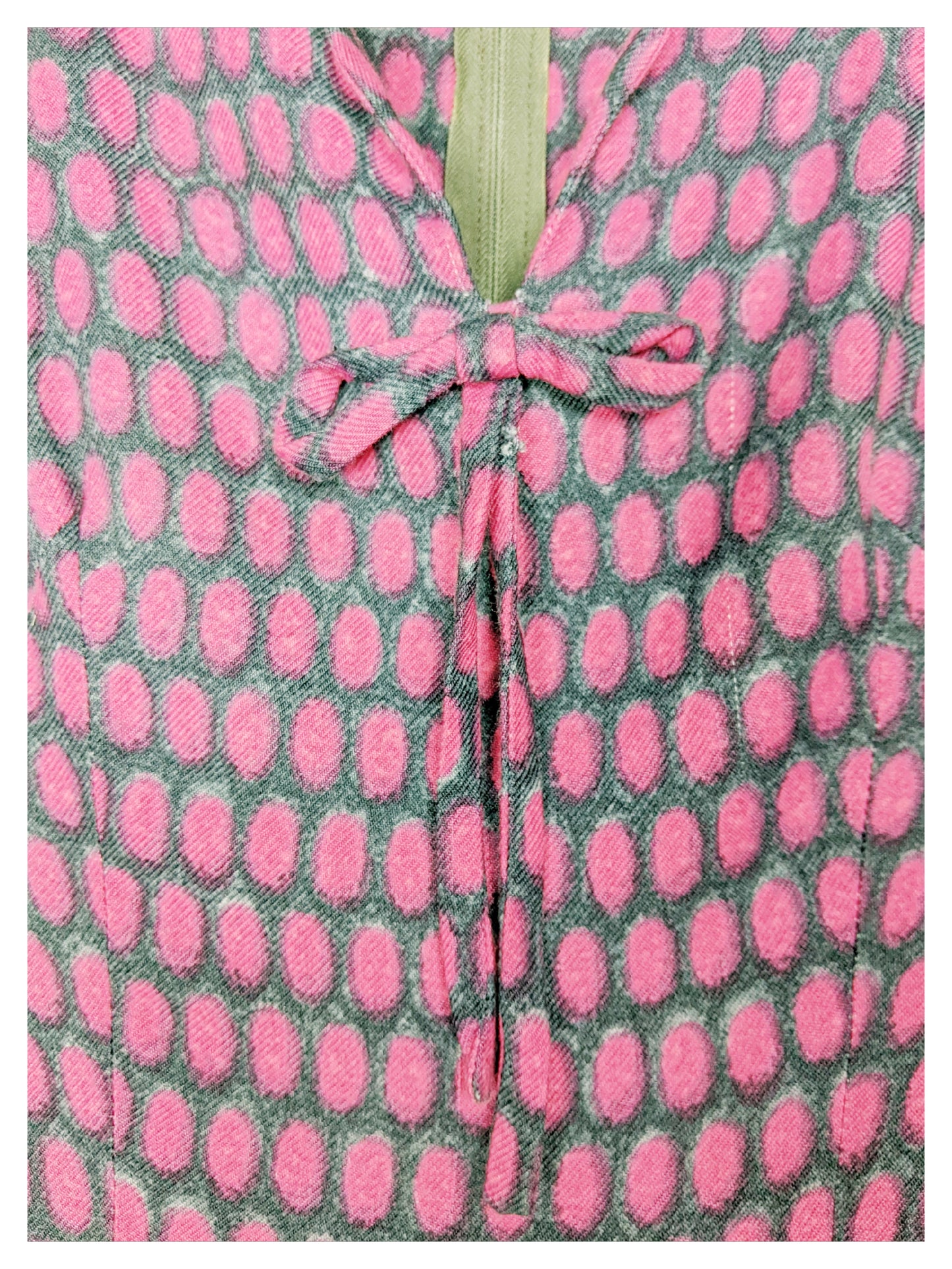 Tailleur-Robe à motifs gris/fuchsia 60s
