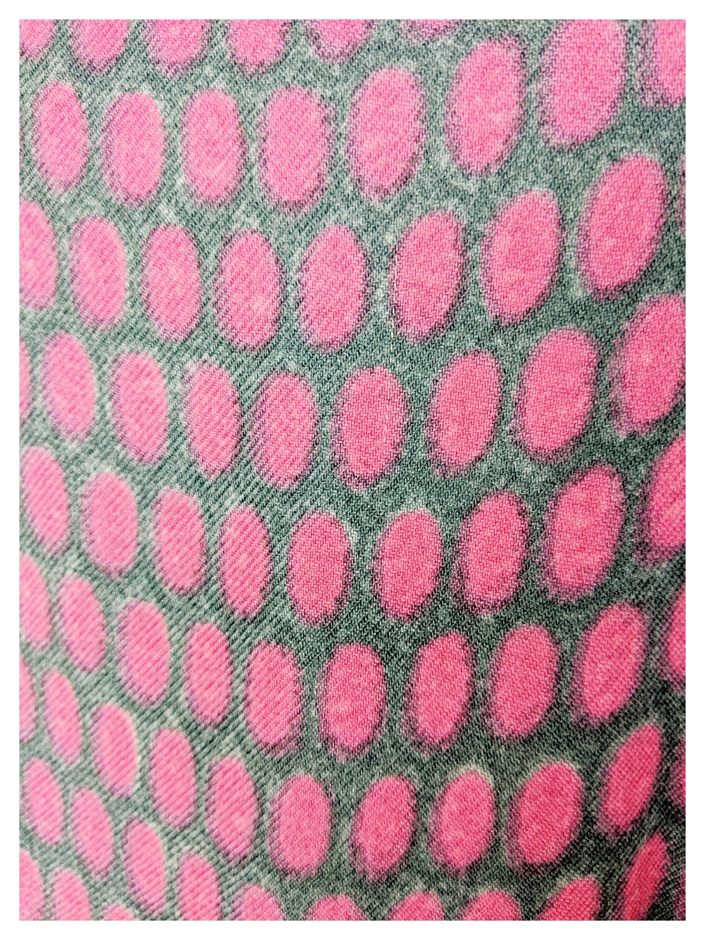 Tailleur-Robe à motifs gris/fuchsia 60s