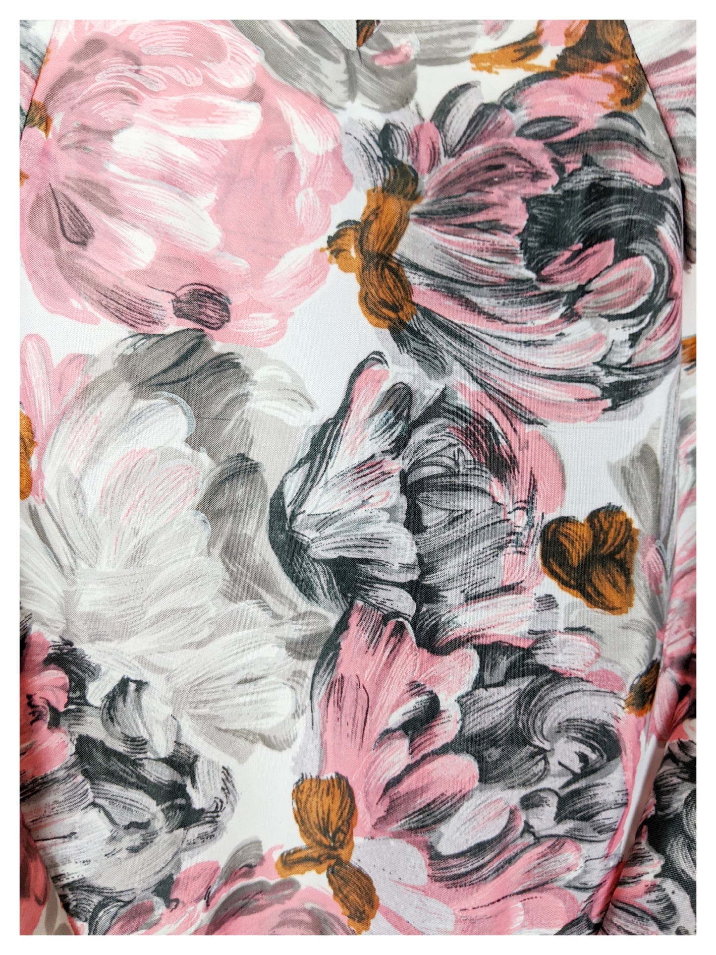 Robe plissée multicolore 60s