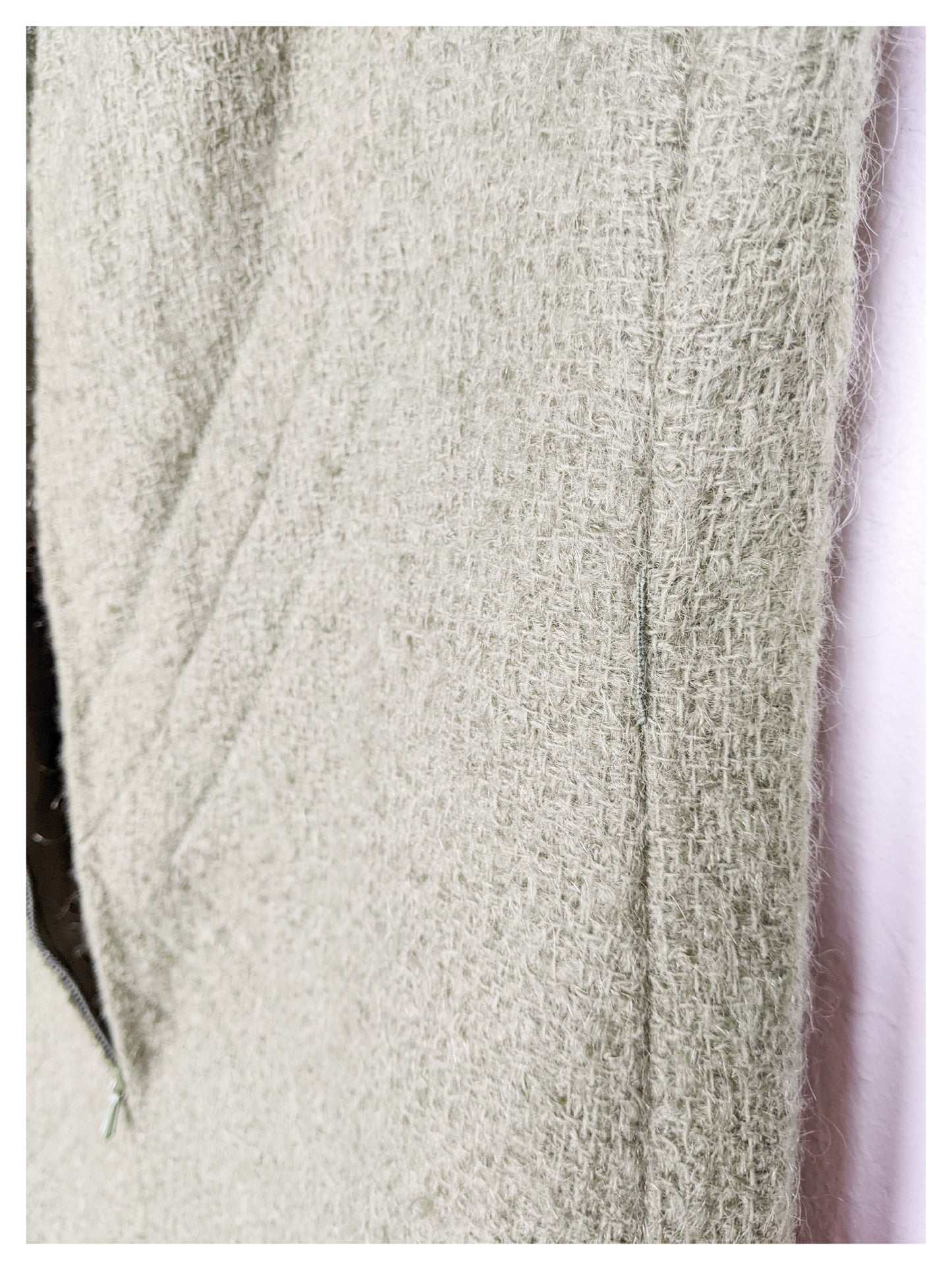 Robe droite vert olive 60s